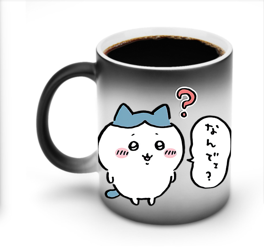 （画像用） ちいかわ ハチワレ Chii-kawa hachiware 温度変色マグカップ