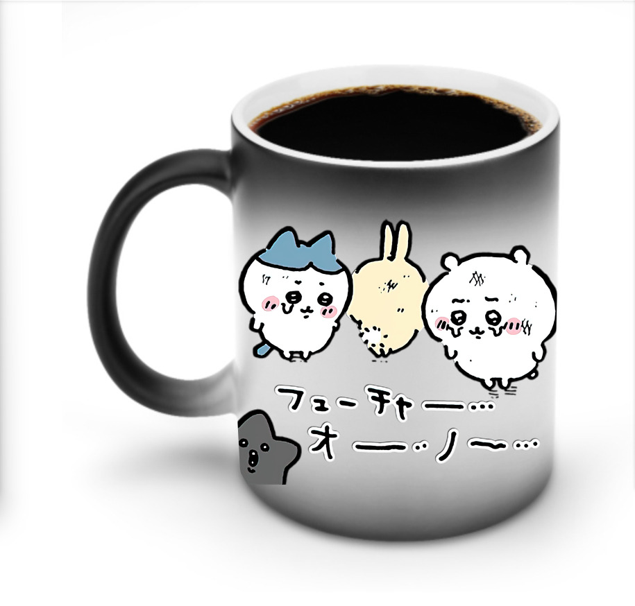 （画像用） ちいかわ ハチワレ Chii-kawa hachiware 温度変色マグカップ