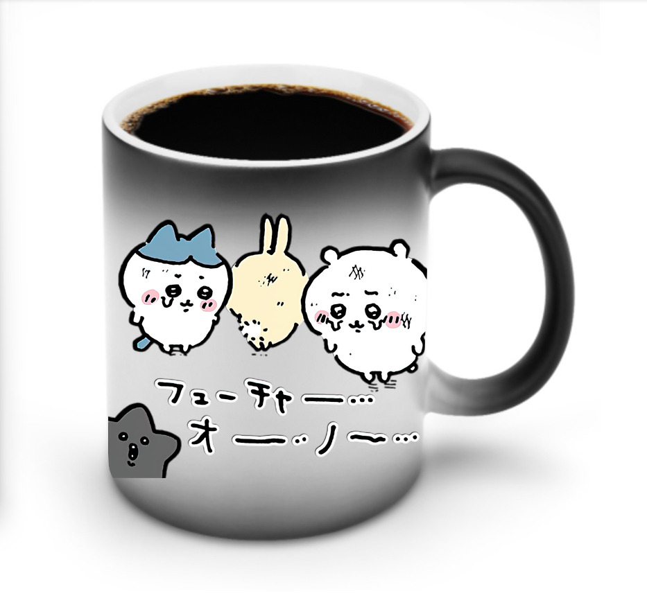 （画像用） ちいかわ ハチワレ Chii-kawa hachiware 温度変色マグカップ