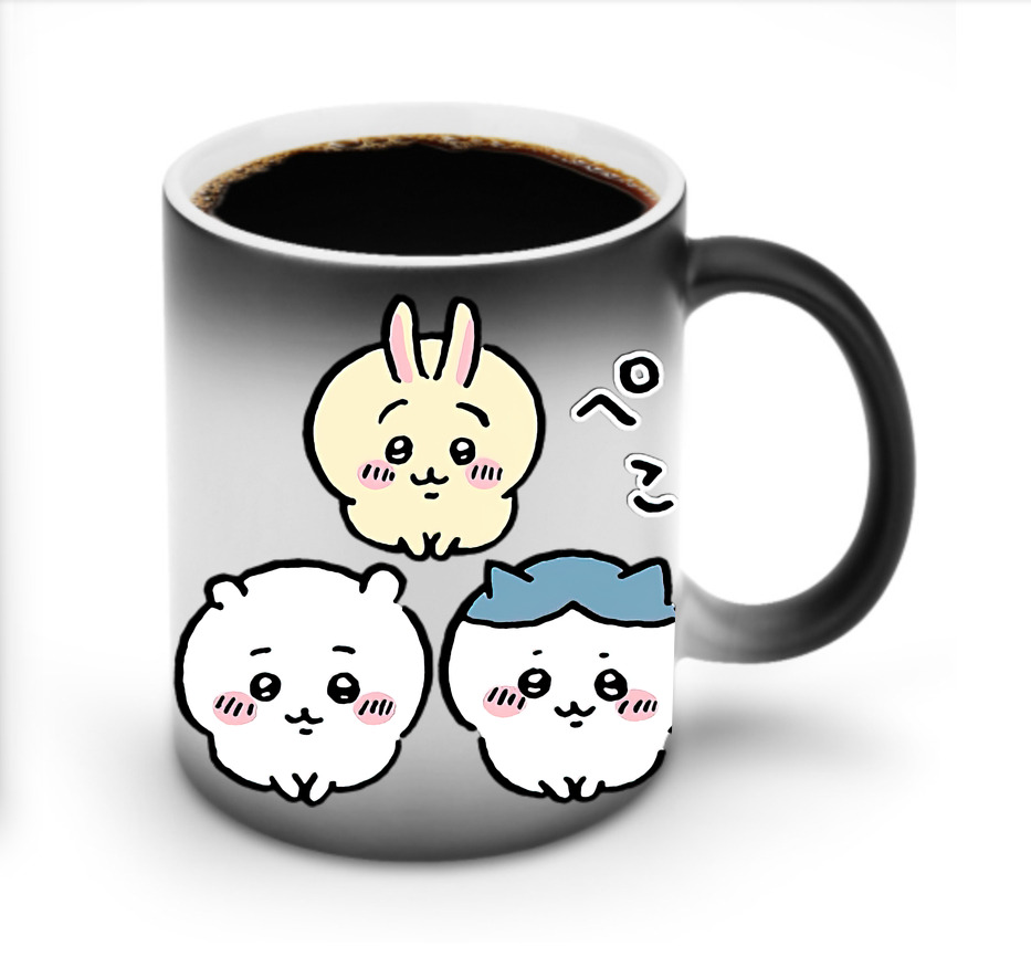 （画像用） ちいかわ うさぎ Chii-kawa usagi 温度変色マグカップ