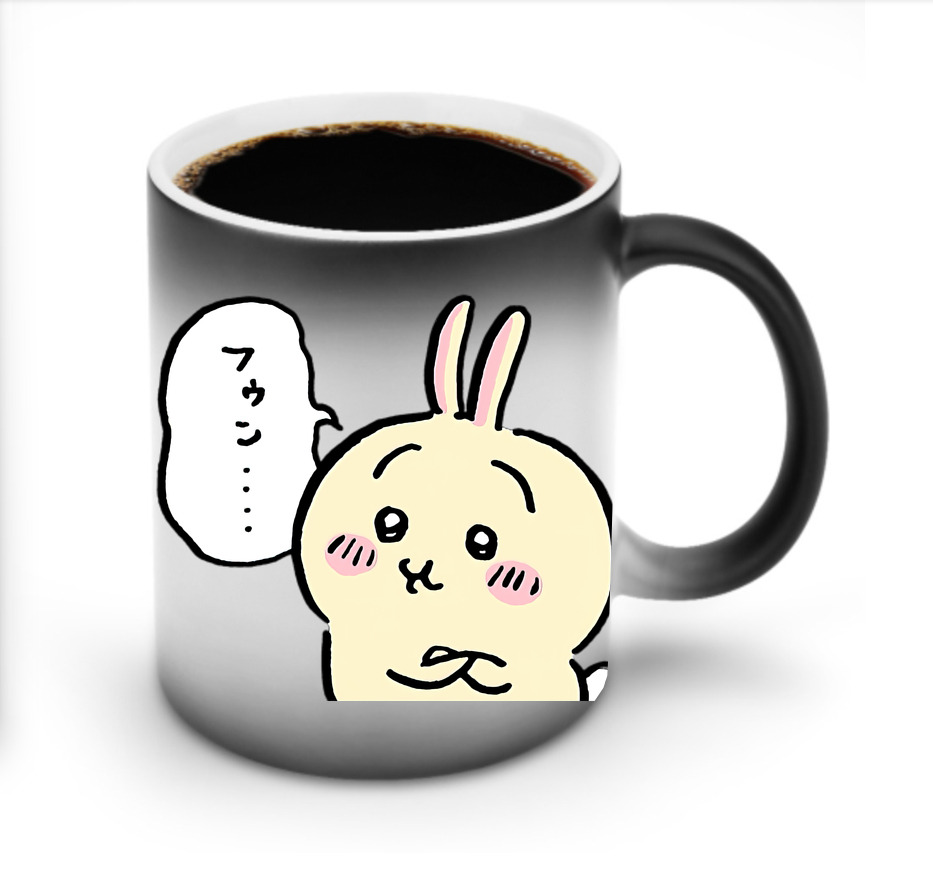 （画像用） ちいかわ うさぎ Chii-kawa usagi 温度変色マグカップ