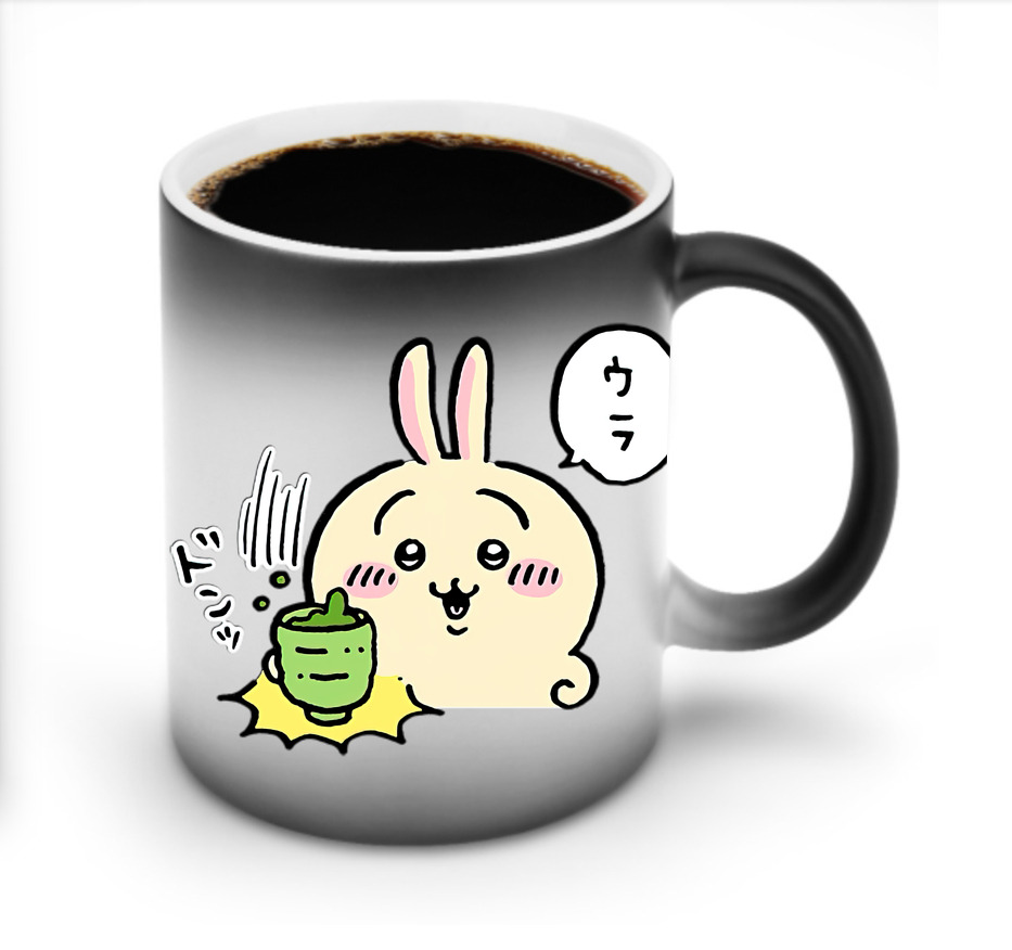 （画像用） ちいかわ うさぎ Chii-kawa usagi 温度変色マグカップ
