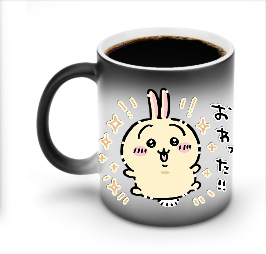 （画像用） ちいかわ うさぎ Chii-kawa usagi 温度変色マグカップ