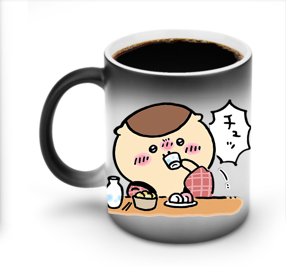 （画像用） ちいかわ くりまんじゅう Chii-kawa kuri manjū 温度変色マグカップ