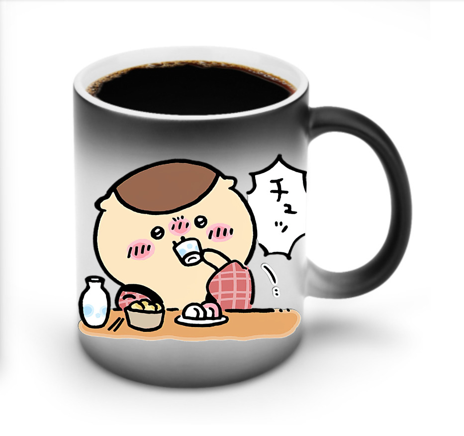 （画像用） ちいかわ くりまんじゅう Chii-kawa kuri manjū 温度変色マグカップ