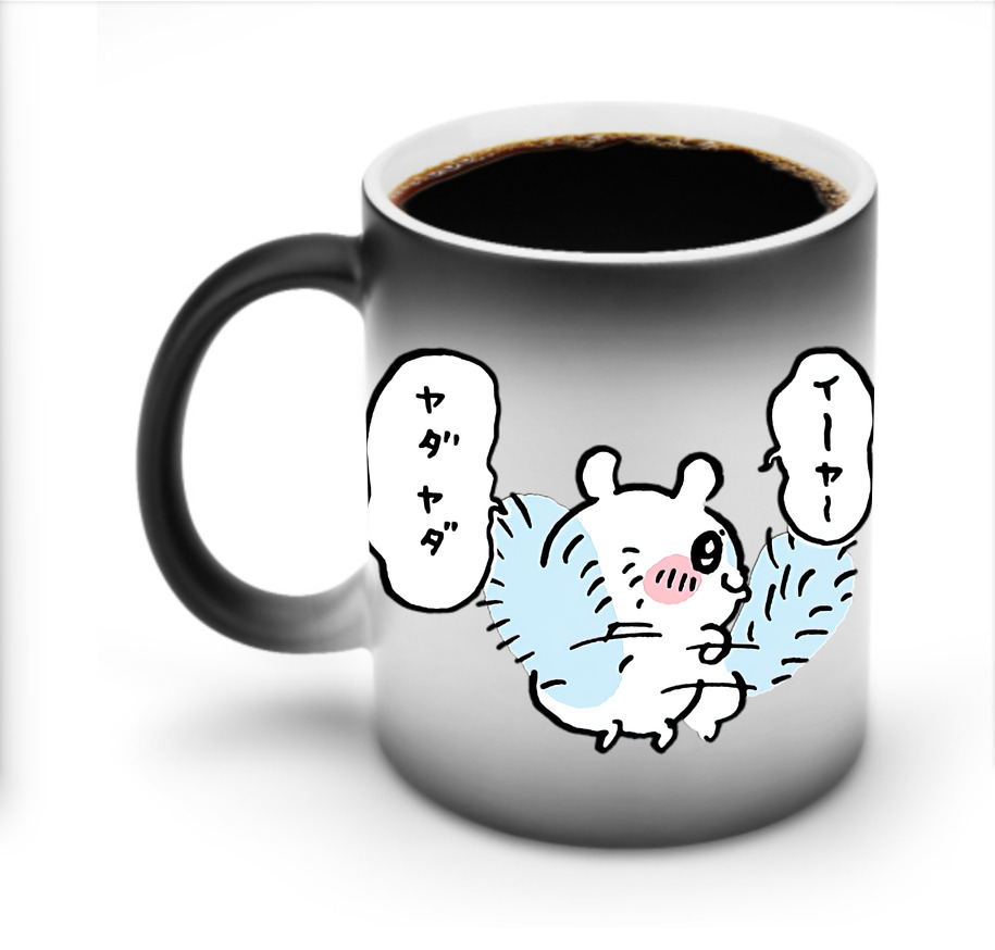 （画像用） ちいかわ モモンガ Chii-kawa Momonga 温度変色マグカップ
