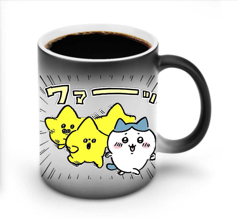 （画像用） ちいかわ 流れ星 Chii-kawa Shooting star 温度変色マグカップ