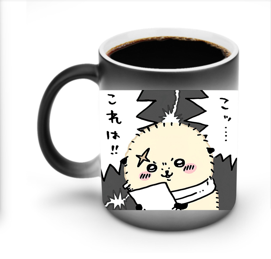 （画像用） ちいかわ ラッコ Chii-kawa Sea otter 温度変色マグカップ
