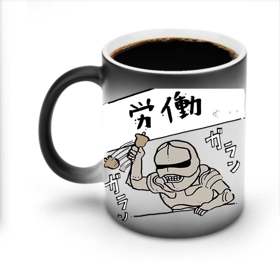 （画像用） ちいかわ 労働の鎧さん Chii-kawa Mr. Armor of Labor 温度変色マグカップ