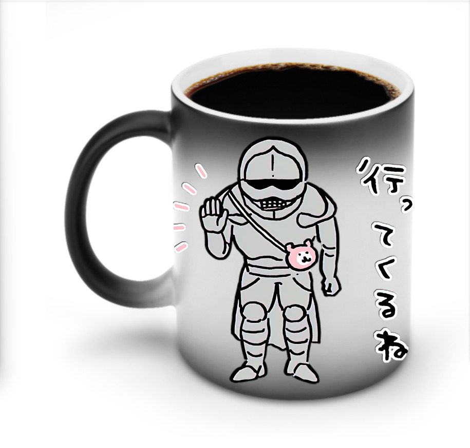 （画像用） ちいかわ 労働の鎧さん Chii-kawa Mr. Armor of Labor 温度変色マグカップ