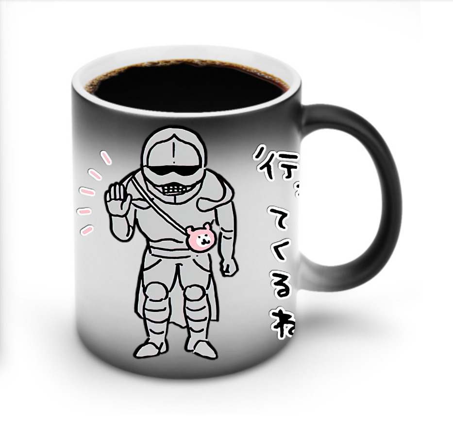 （画像用） ちいかわ 労働の鎧さん Chii-kawa Mr. Armor of Labor 温度変色マグカップ