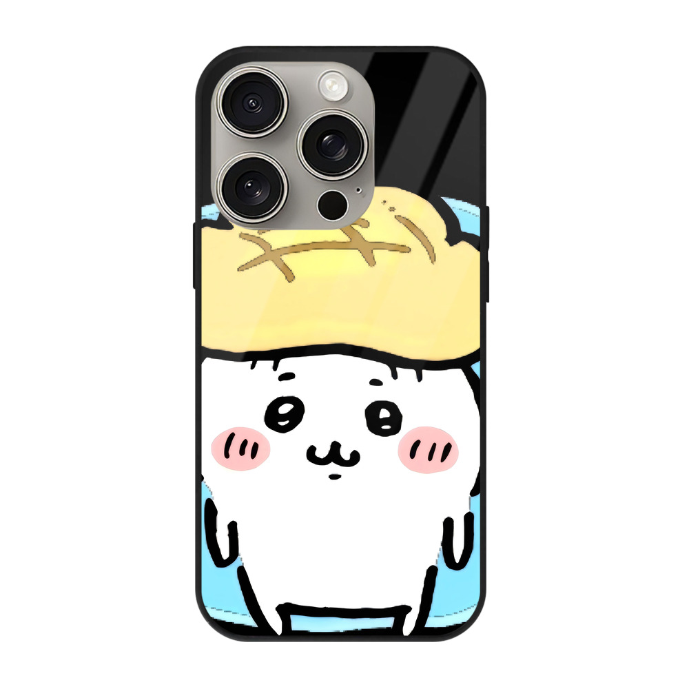 （画像用） ちいかわ ちいかわ Chii-kawa chiikawa 【iPhone15Pro対応】スマホケース 耐衝撃＆黄変防止 背面ガラス