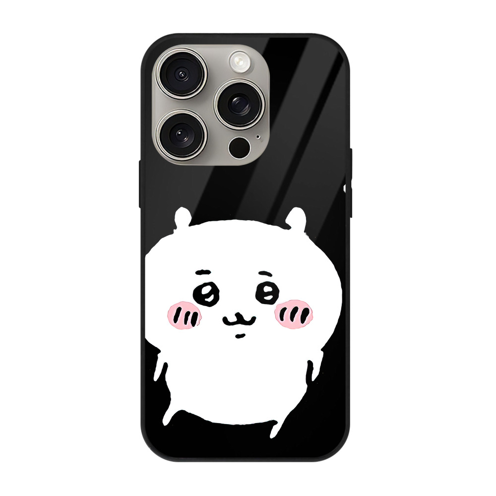 （画像用） ちいかわ ちいかわ Chii-kawa chiikawa 【iPhone15Pro対応】スマホケース 耐衝撃＆黄変防止 背面ガラス