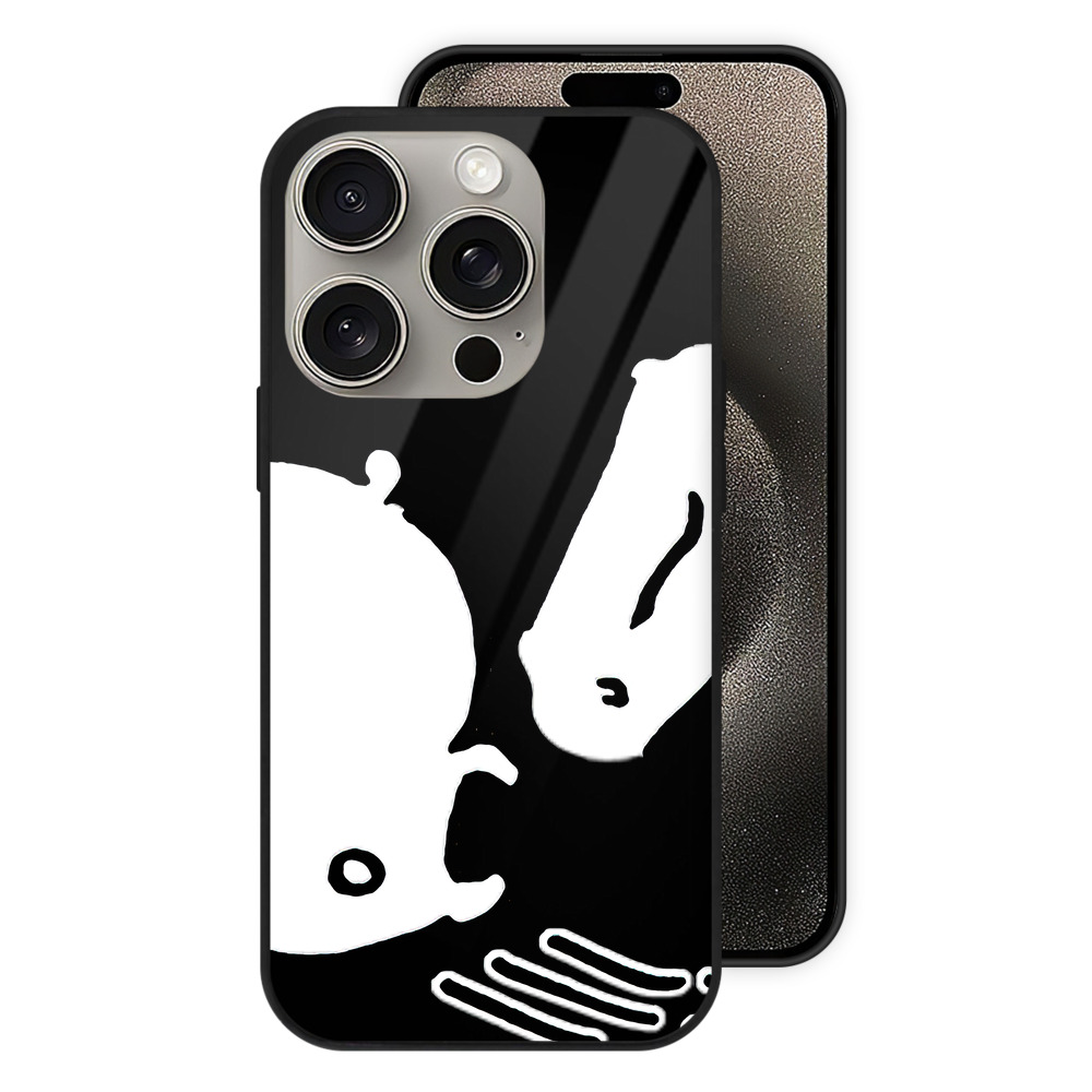 （画像用） ちいかわ ちいかわ Chii-kawa chiikawa 【iPhone15Pro対応】スマホケース 耐衝撃＆黄変防止 背面ガラス