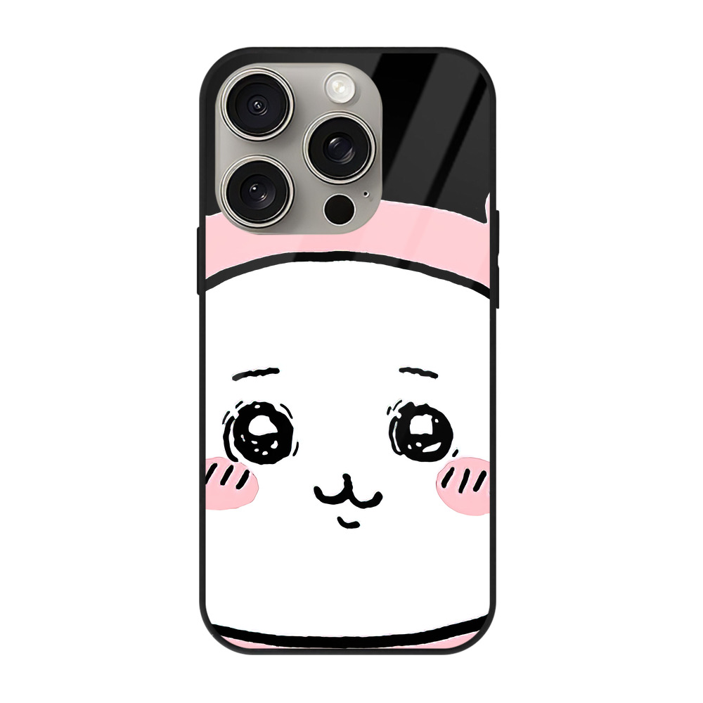 （画像用） ちいかわ ちいかわ Chii-kawa chiikawa 【iPhone15Pro対応】スマホケース 耐衝撃＆黄変防止 背面ガラス