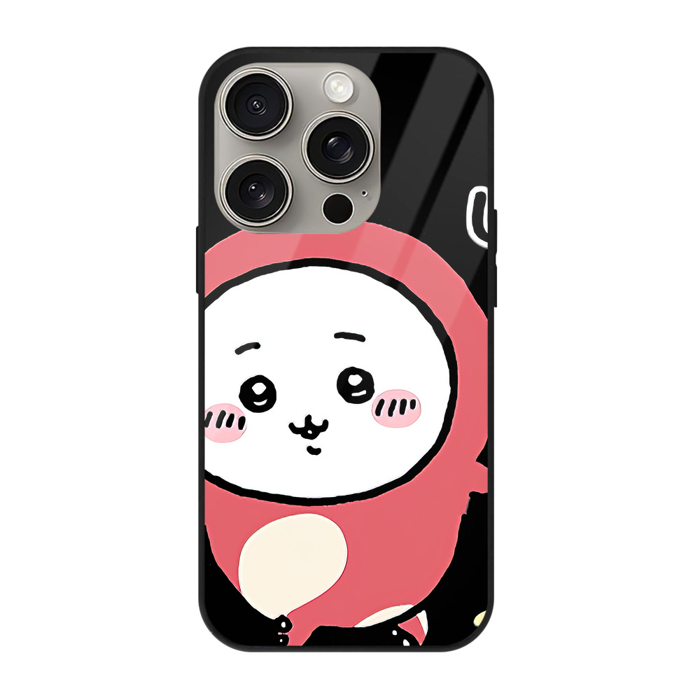 （画像用） ちいかわ ちいかわ Chii-kawa chiikawa 【iPhone15Pro対応】スマホケース 耐衝撃＆黄変防止 背面ガラス