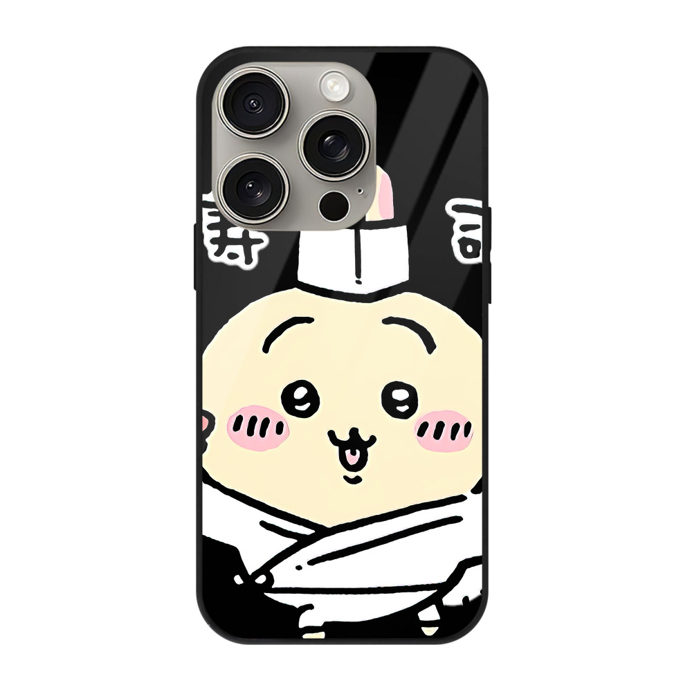 （画像用） ちいかわ うさぎ Chii-kawa usagi 【iPhone15Pro対応】スマホケース 耐衝撃＆黄変防止 背面ガラス