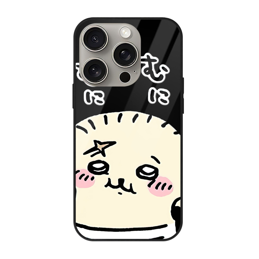 （画像用） ちいかわ ラッコ Chii-kawa Sea otter 【iPhone15Pro対応】スマホケース 耐衝撃＆黄変防止 背面ガラス