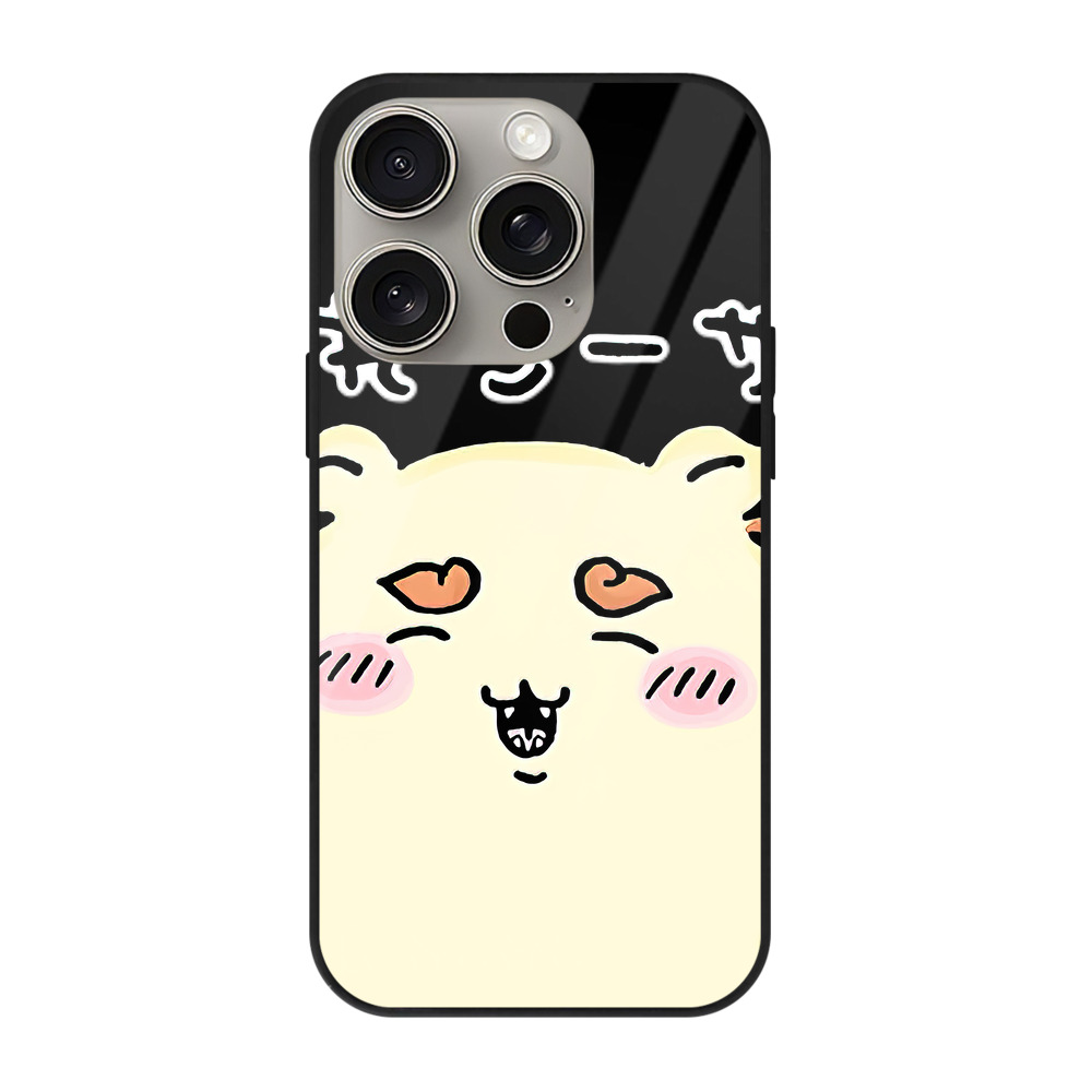 （画像用） ちいかわ シーサー Chii-kawa Shisa 【iPhone15Pro対応】スマホケース 耐衝撃＆黄変防止 背面ガラス