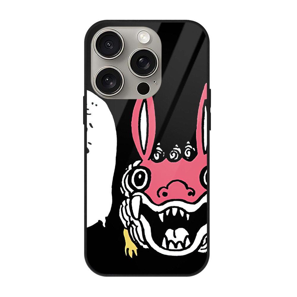 （画像用） ちいかわ でかつよ Chii-kawa Dekatsuyo 【iPhone15Pro対応】スマホケース 耐衝撃＆黄変防止 背面ガラス