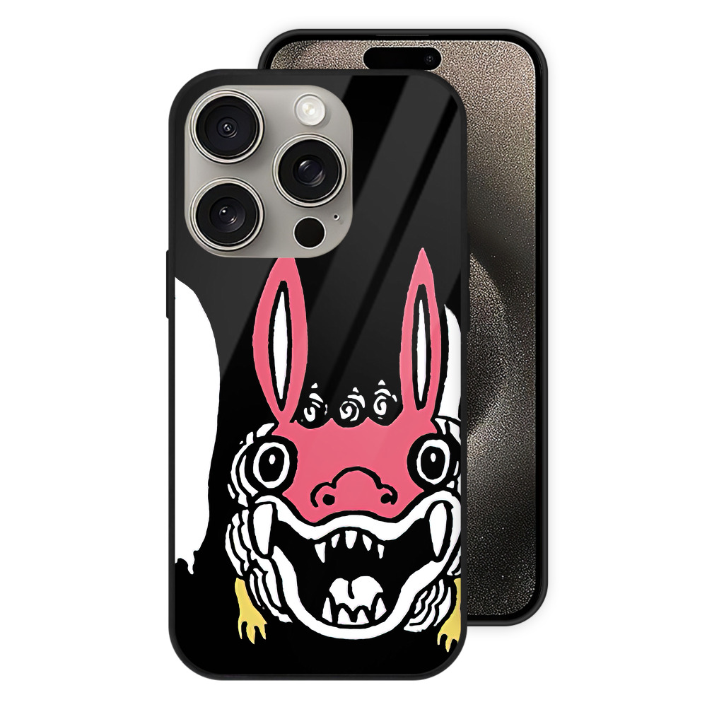 （画像用） ちいかわ でかつよ Chii-kawa Dekatsuyo 【iPhone15Pro対応】スマホケース 耐衝撃＆黄変防止 背面ガラス
