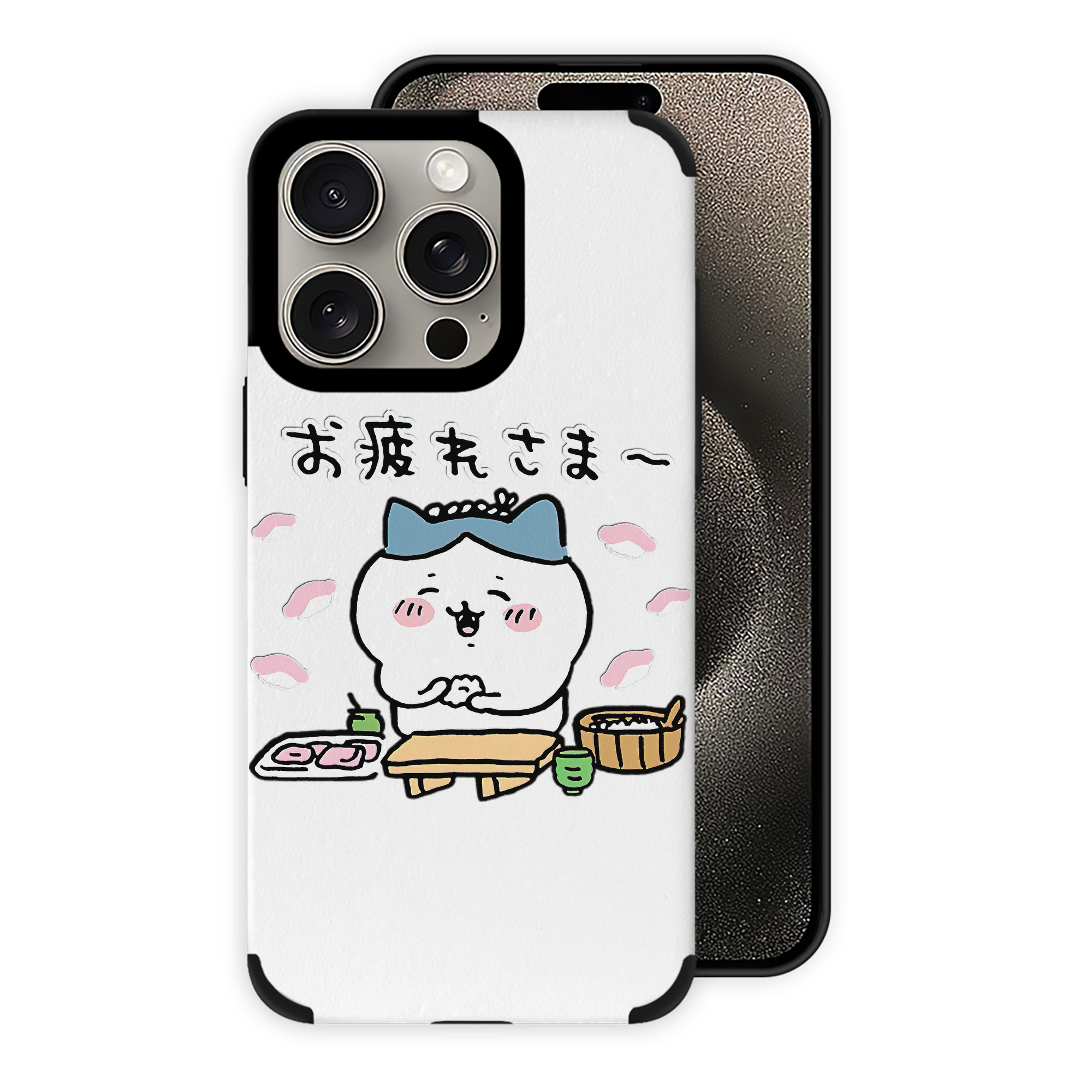 （画像用） ちいかわ ハチワレ Chii-kawa hachiware 【iPhone15ProMax対応】 PUレザー スマホケース 耐衝撃＆黄変防止