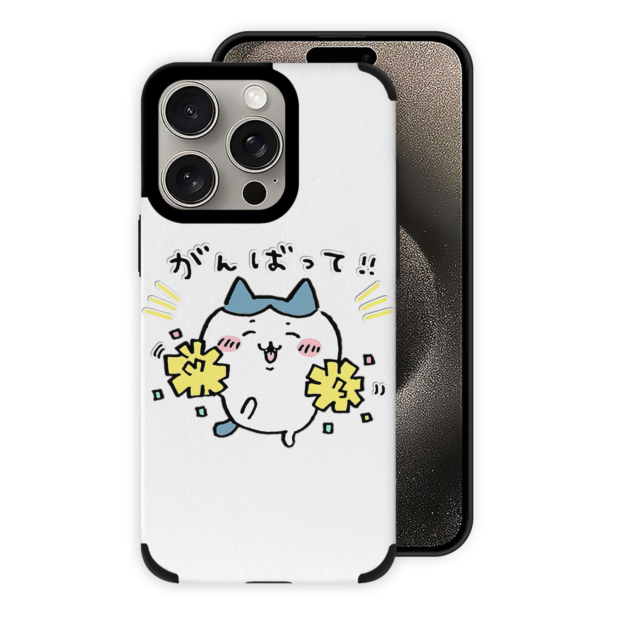 （画像用） ちいかわ ハチワレ Chii-kawa hachiware 【iPhone15ProMax対応】 PUレザー スマホケース 耐衝撃＆黄変防止