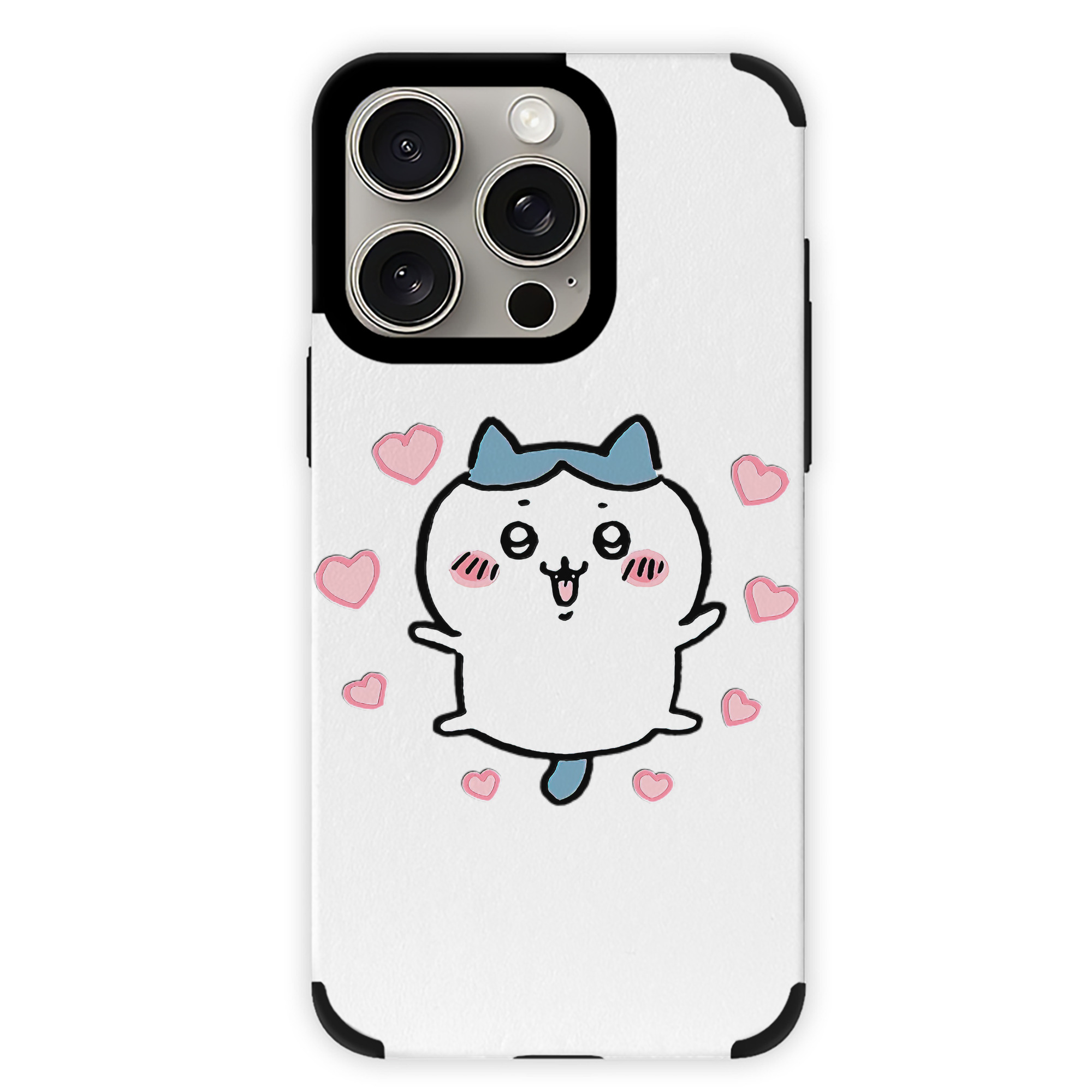 （画像用） ちいかわ ハチワレ Chii-kawa hachiware 【iPhone15ProMax対応】 PUレザー スマホケース 耐衝撃＆黄変防止