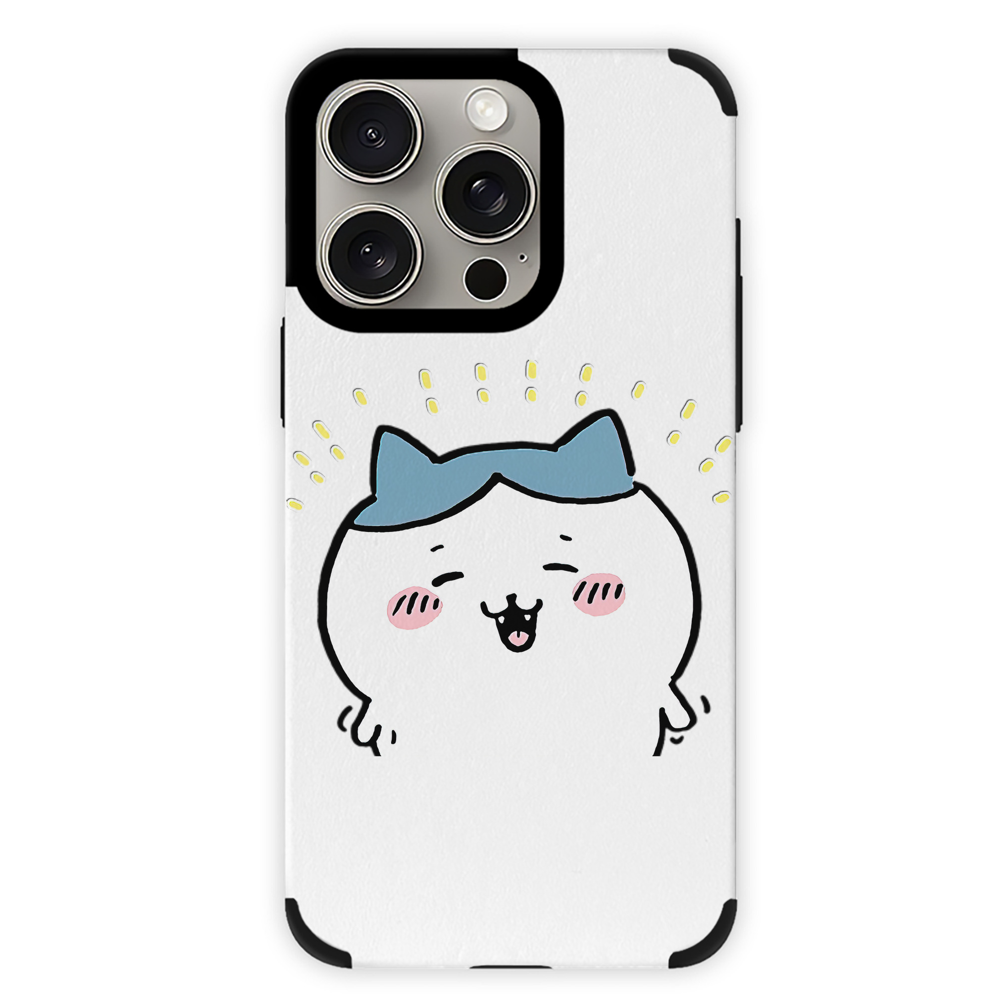 （画像用） ちいかわ ハチワレ Chii-kawa hachiware 【iPhone15ProMax対応】 PUレザー スマホケース 耐衝撃＆黄変防止