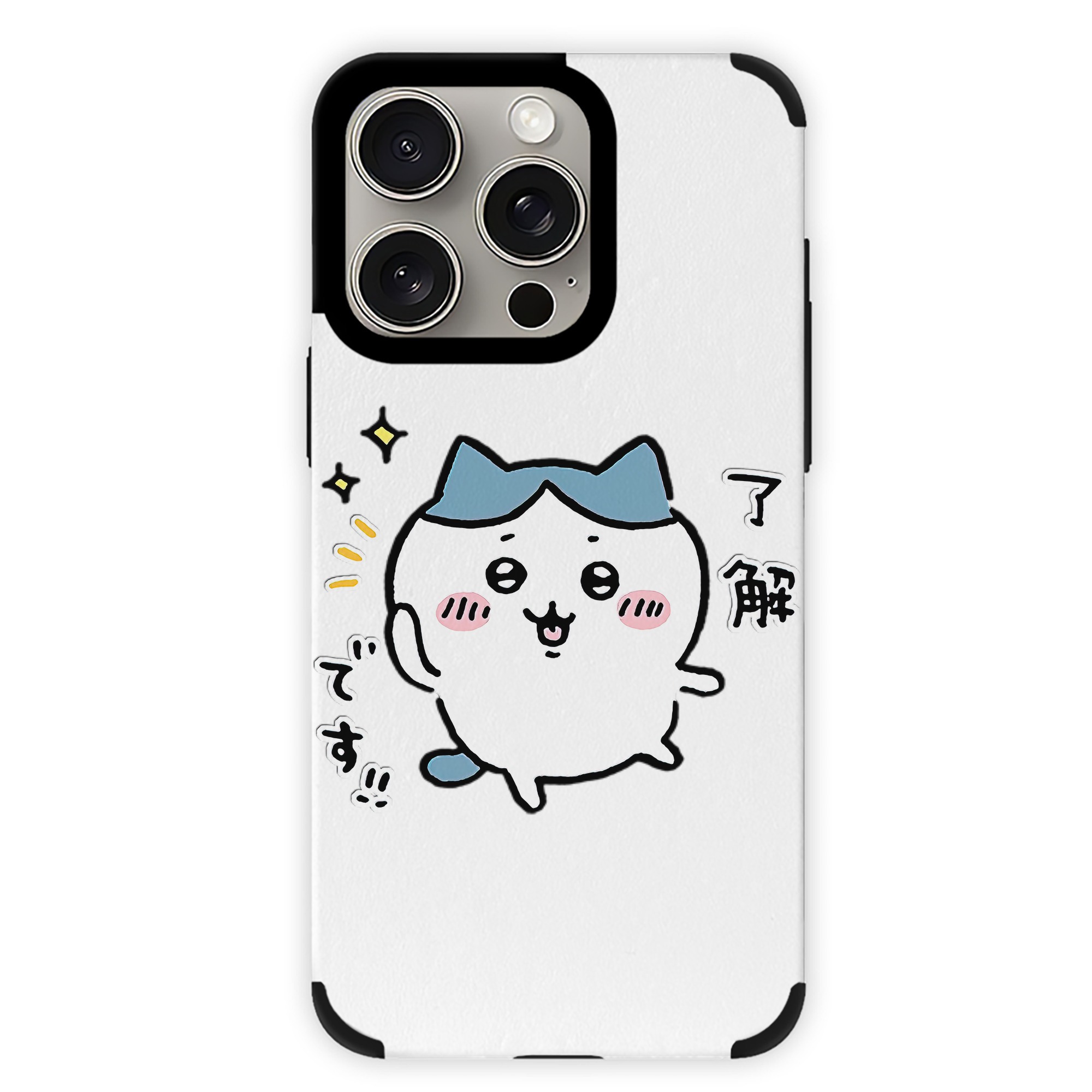 （画像用） ちいかわ ハチワレ Chii-kawa hachiware 【iPhone15ProMax対応】 PUレザー スマホケース 耐衝撃＆黄変防止