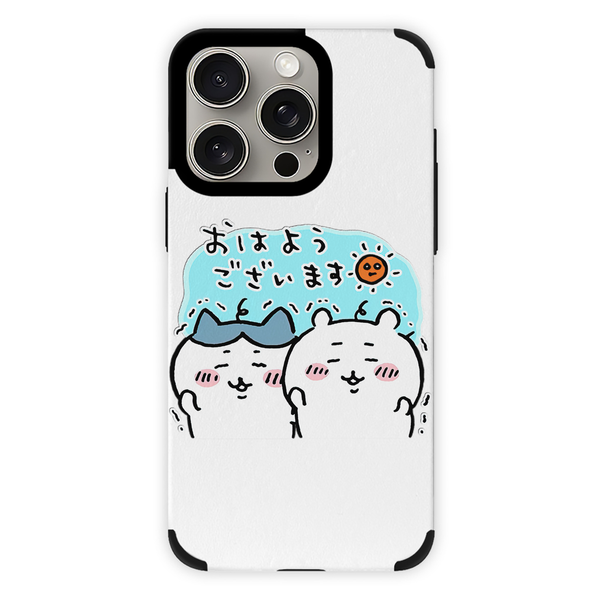 （画像用） ちいかわ ハチワレ Chii-kawa hachiware 【iPhone15ProMax対応】 PUレザー スマホケース 耐衝撃＆黄変防止