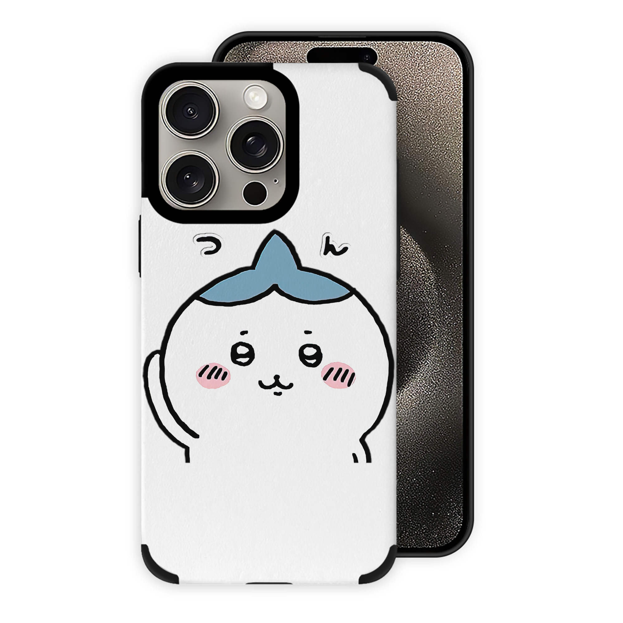 （画像用） ちいかわ ハチワレ Chii-kawa hachiware 【iPhone15ProMax対応】 PUレザー スマホケース 耐衝撃＆黄変防止