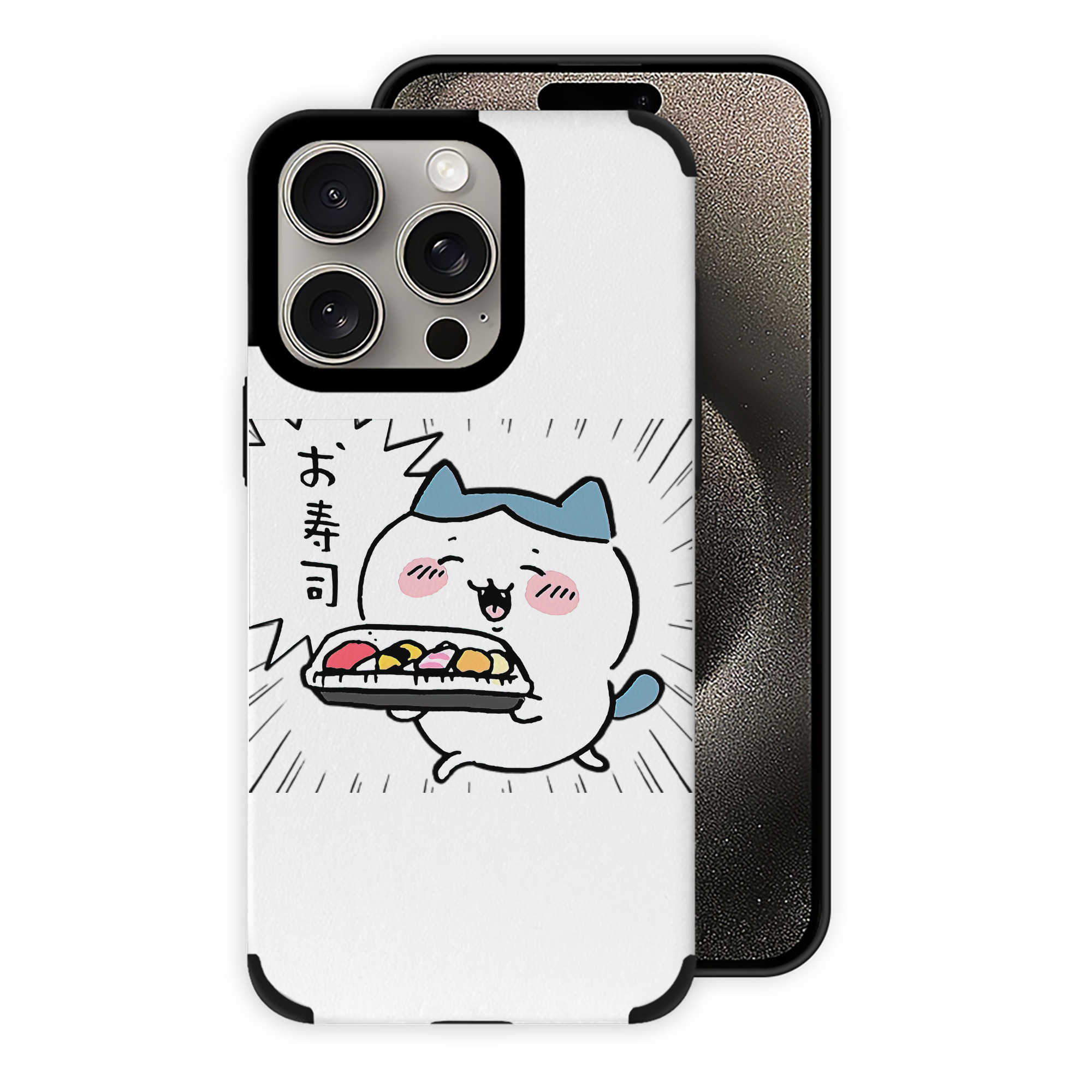 （画像用） ちいかわ ハチワレ Chii-kawa hachiware 【iPhone15ProMax対応】 PUレザー スマホケース 耐衝撃＆黄変防止