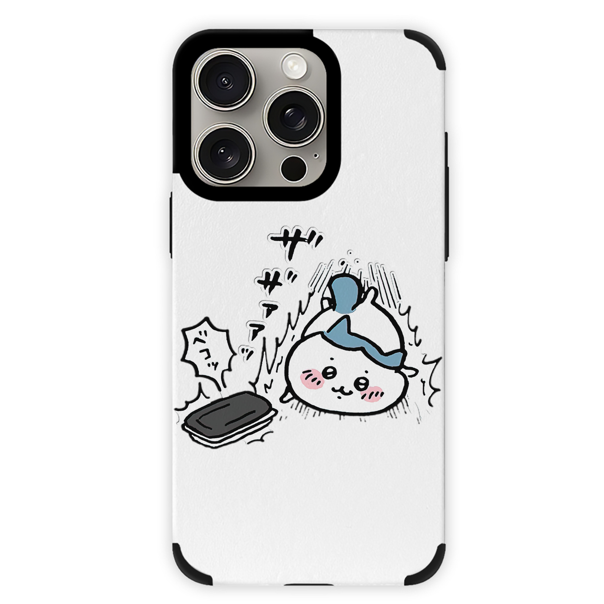 （画像用） ちいかわ ハチワレ Chii-kawa hachiware 【iPhone15ProMax対応】 PUレザー スマホケース 耐衝撃＆黄変防止