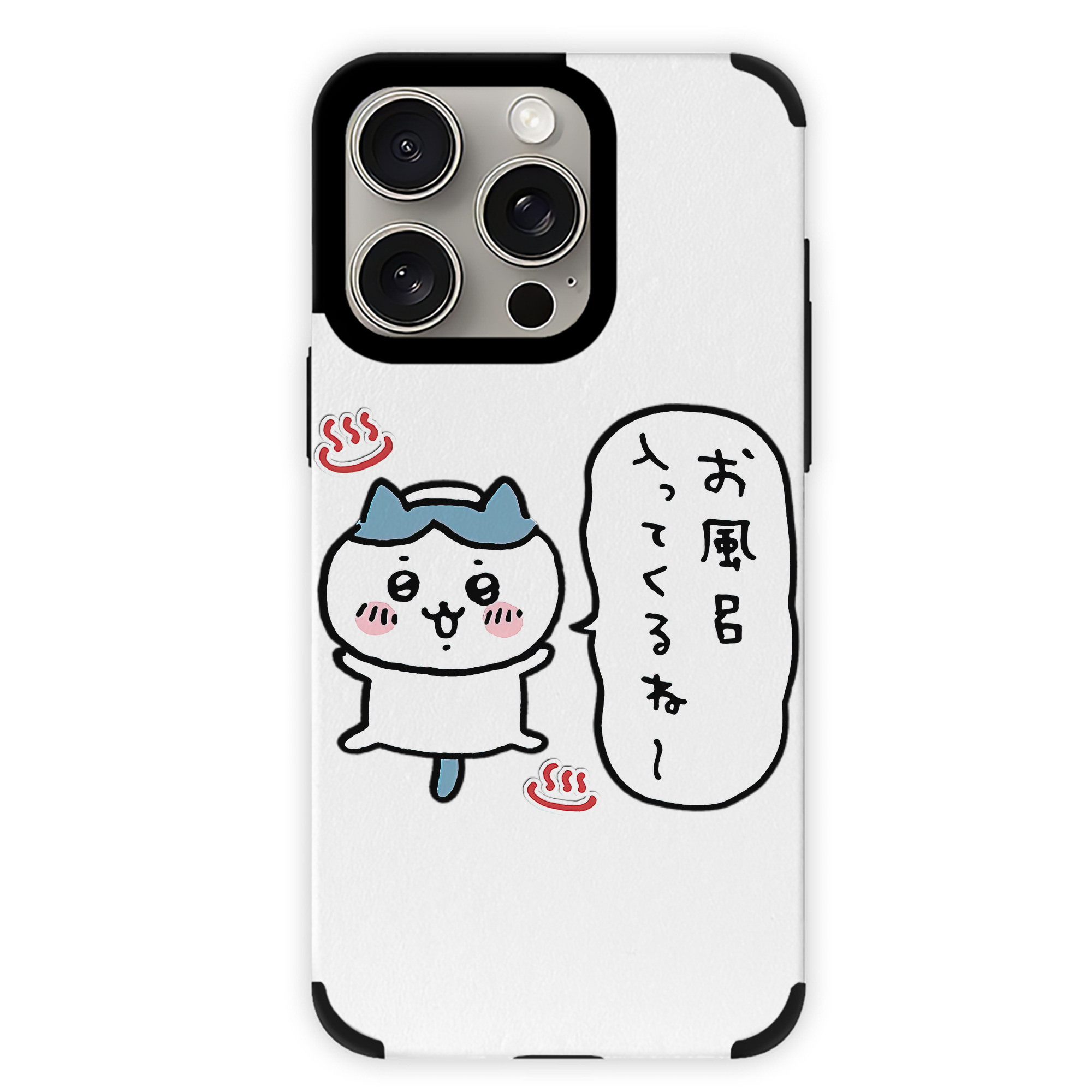 （画像用） ちいかわ ハチワレ Chii-kawa hachiware 【iPhone15ProMax対応】 PUレザー スマホケース 耐衝撃＆黄変防止