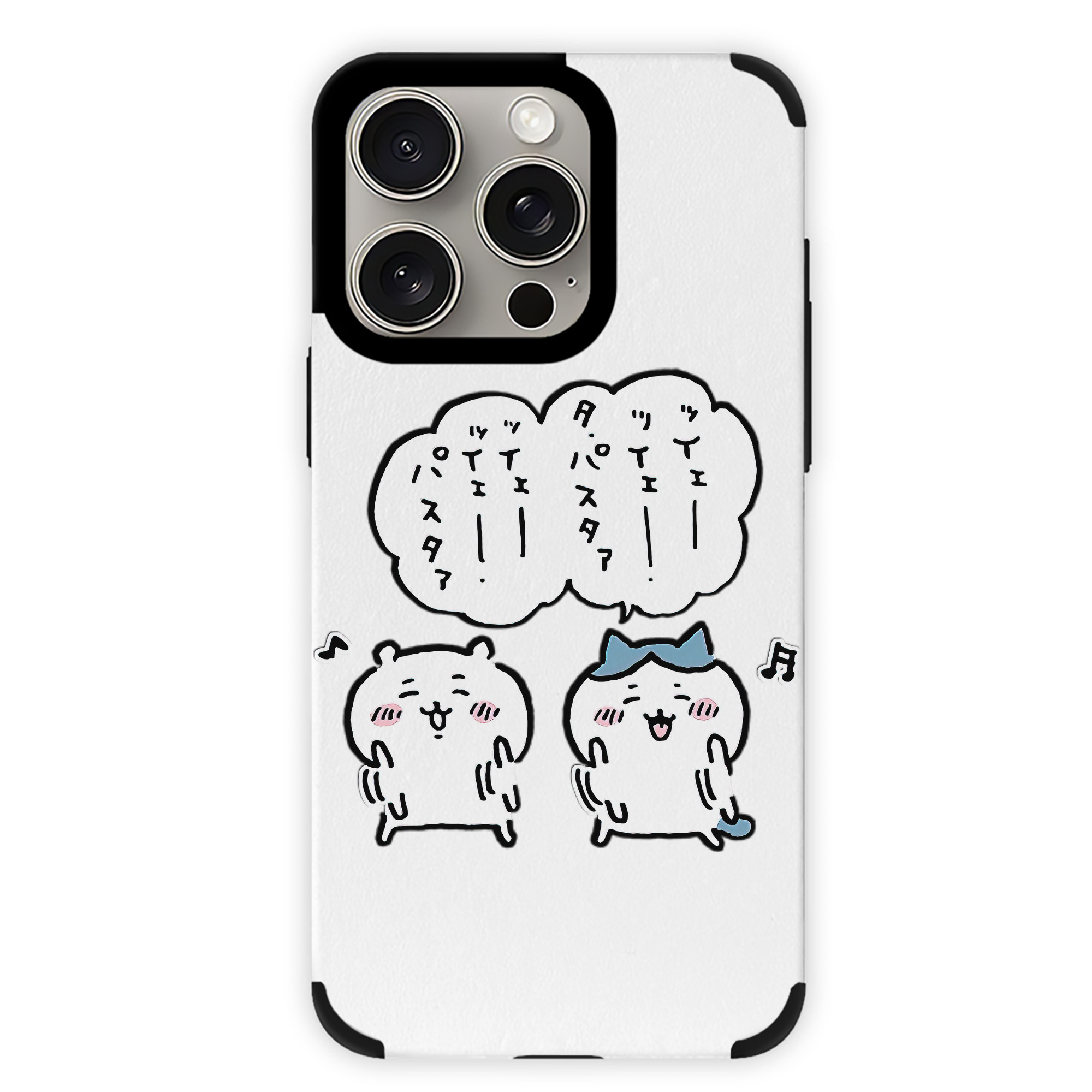 （画像用） ちいかわ ハチワレ Chii-kawa hachiware 【iPhone15ProMax対応】 PUレザー スマホケース 耐衝撃＆黄変防止