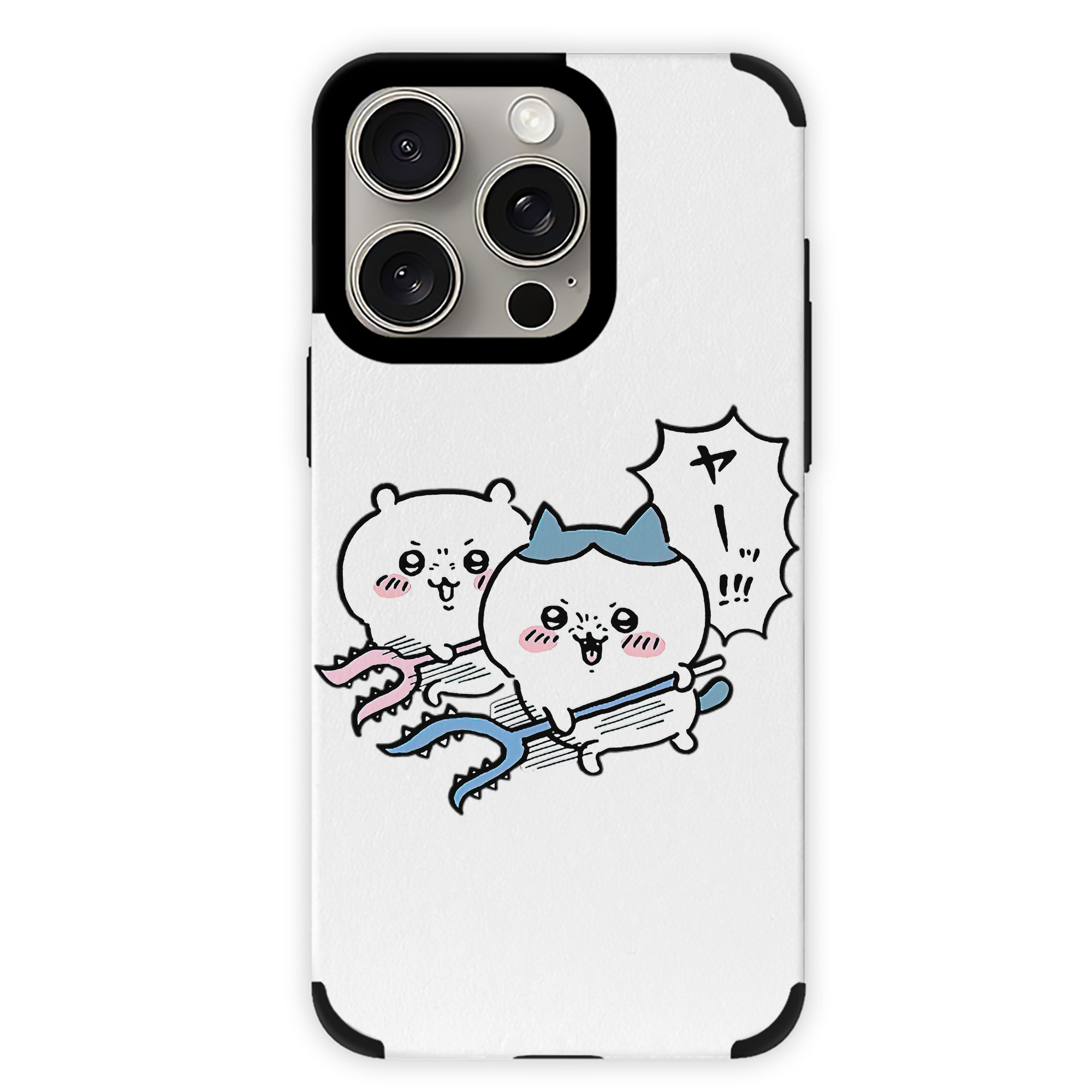（画像用） ちいかわ ハチワレ Chii-kawa hachiware 【iPhone15ProMax対応】 PUレザー スマホケース 耐衝撃＆黄変防止