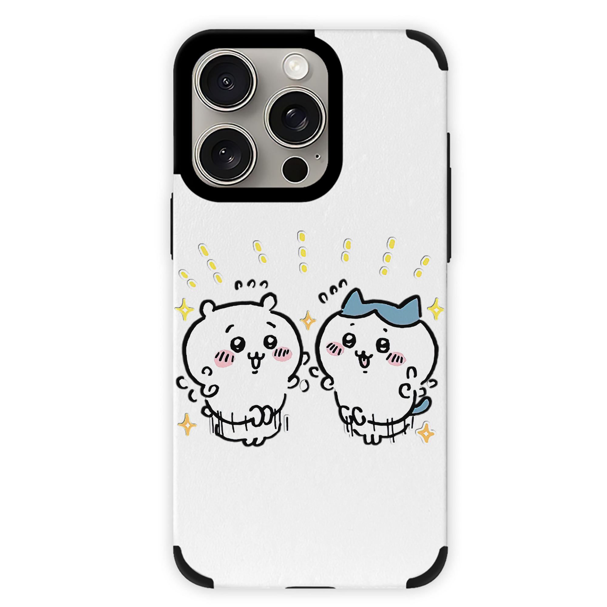 （画像用） ちいかわ ハチワレ Chii-kawa hachiware 【iPhone15ProMax対応】 PUレザー スマホケース 耐衝撃＆黄変防止