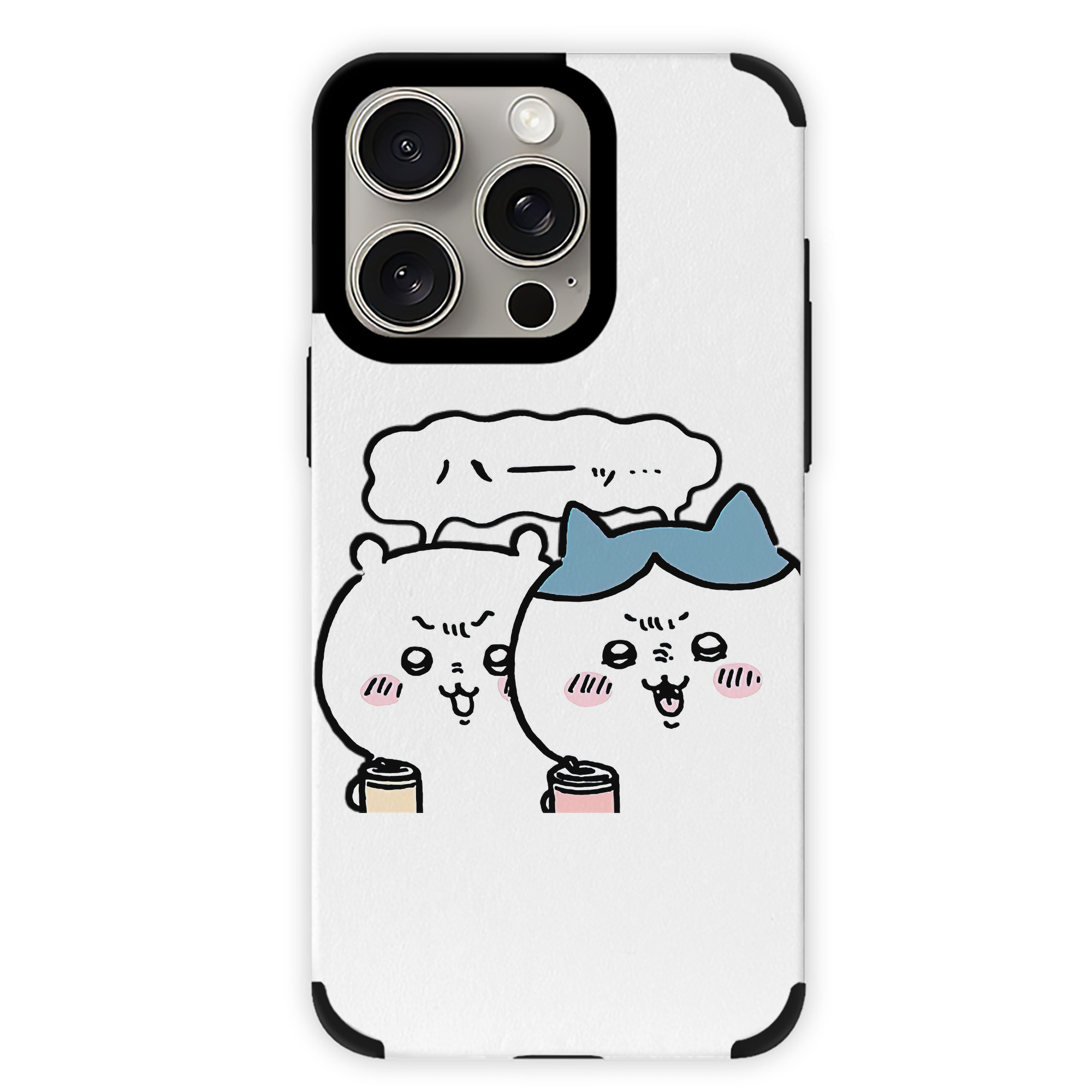 （画像用） ちいかわ ハチワレ Chii-kawa hachiware 【iPhone15ProMax対応】 PUレザー スマホケース 耐衝撃＆黄変防止