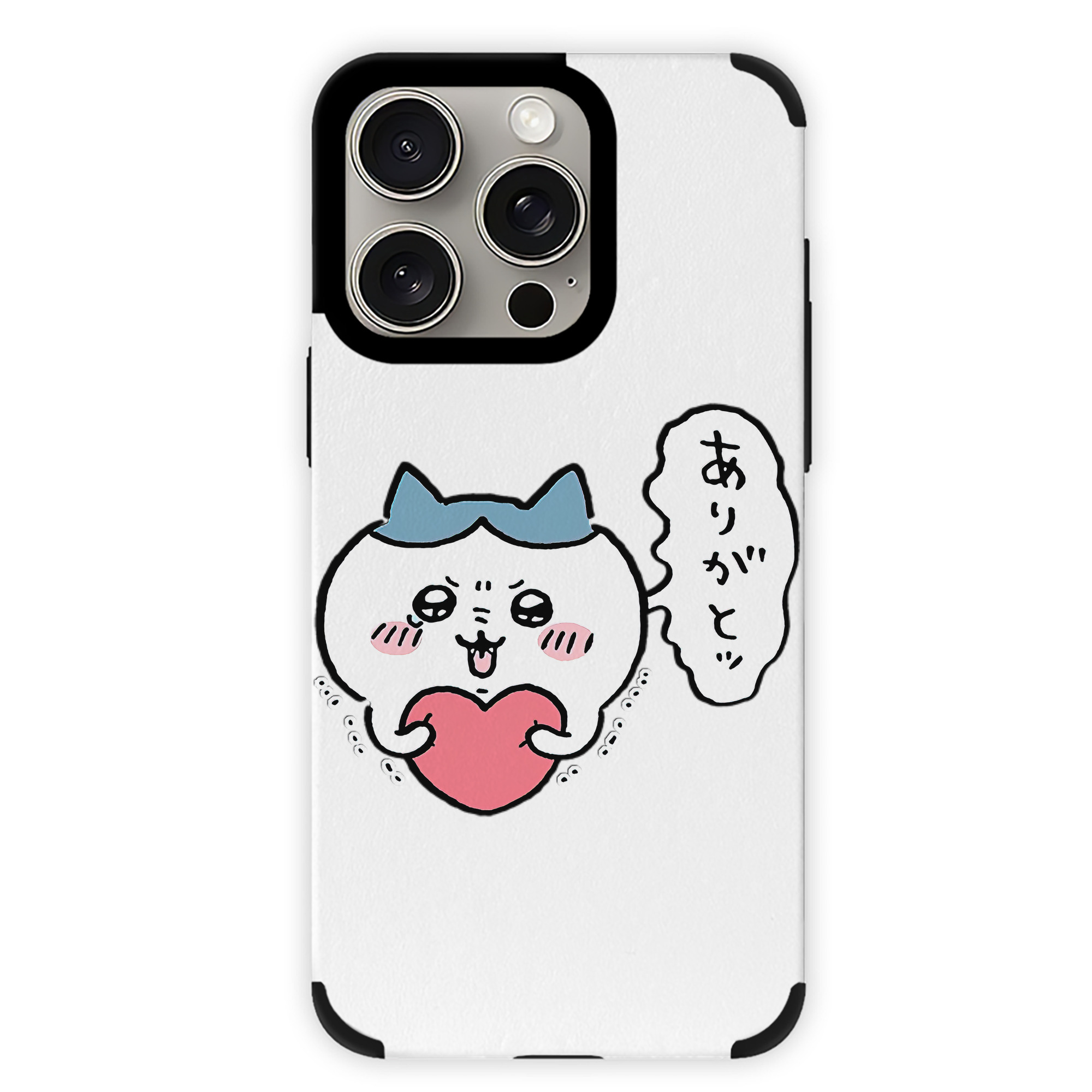 （画像用） ちいかわ ハチワレ Chii-kawa hachiware 【iPhone15ProMax対応】 PUレザー スマホケース 耐衝撃＆黄変防止