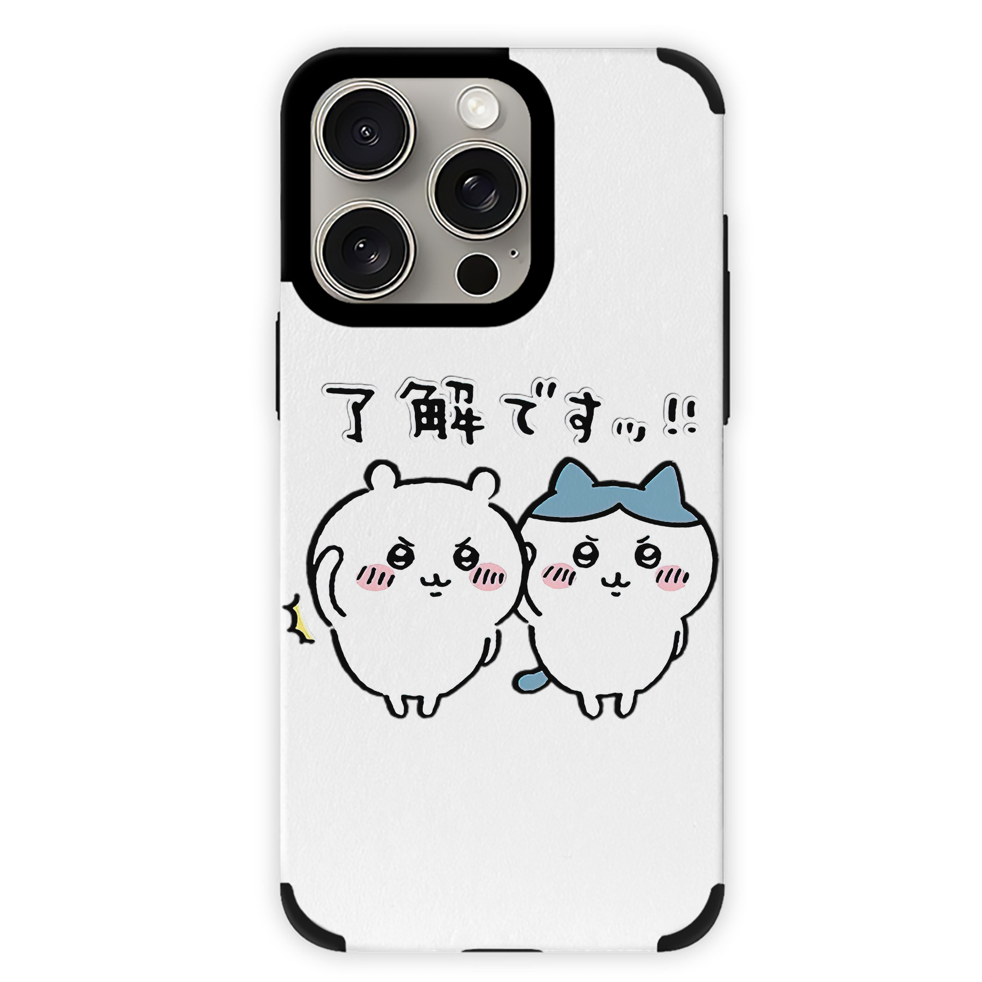 （画像用） ちいかわ ハチワレ Chii-kawa hachiware 【iPhone15ProMax対応】 PUレザー スマホケース 耐衝撃＆黄変防止