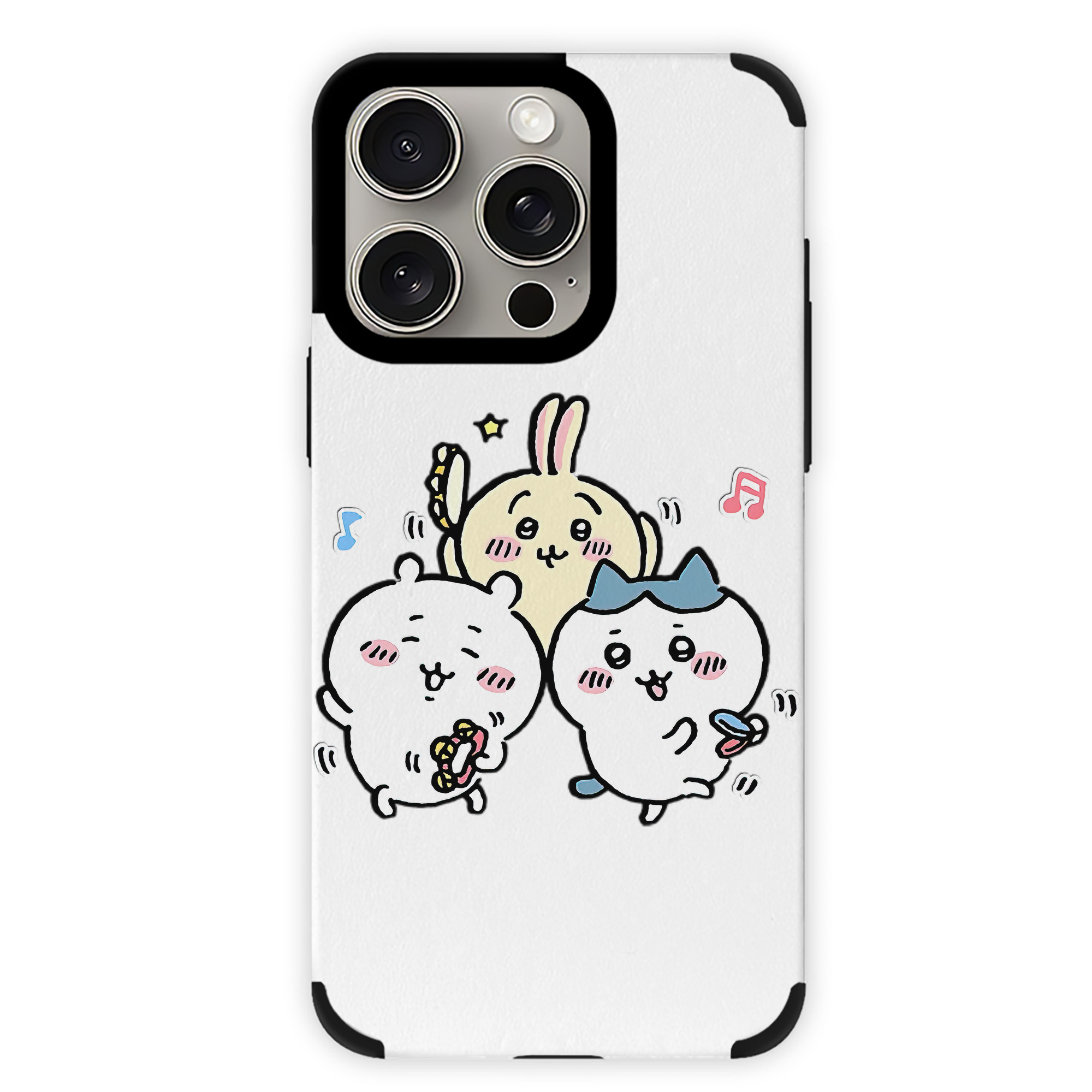 （画像用） ちいかわ ハチワレ Chii-kawa hachiware 【iPhone15ProMax対応】 PUレザー スマホケース 耐衝撃＆黄変防止