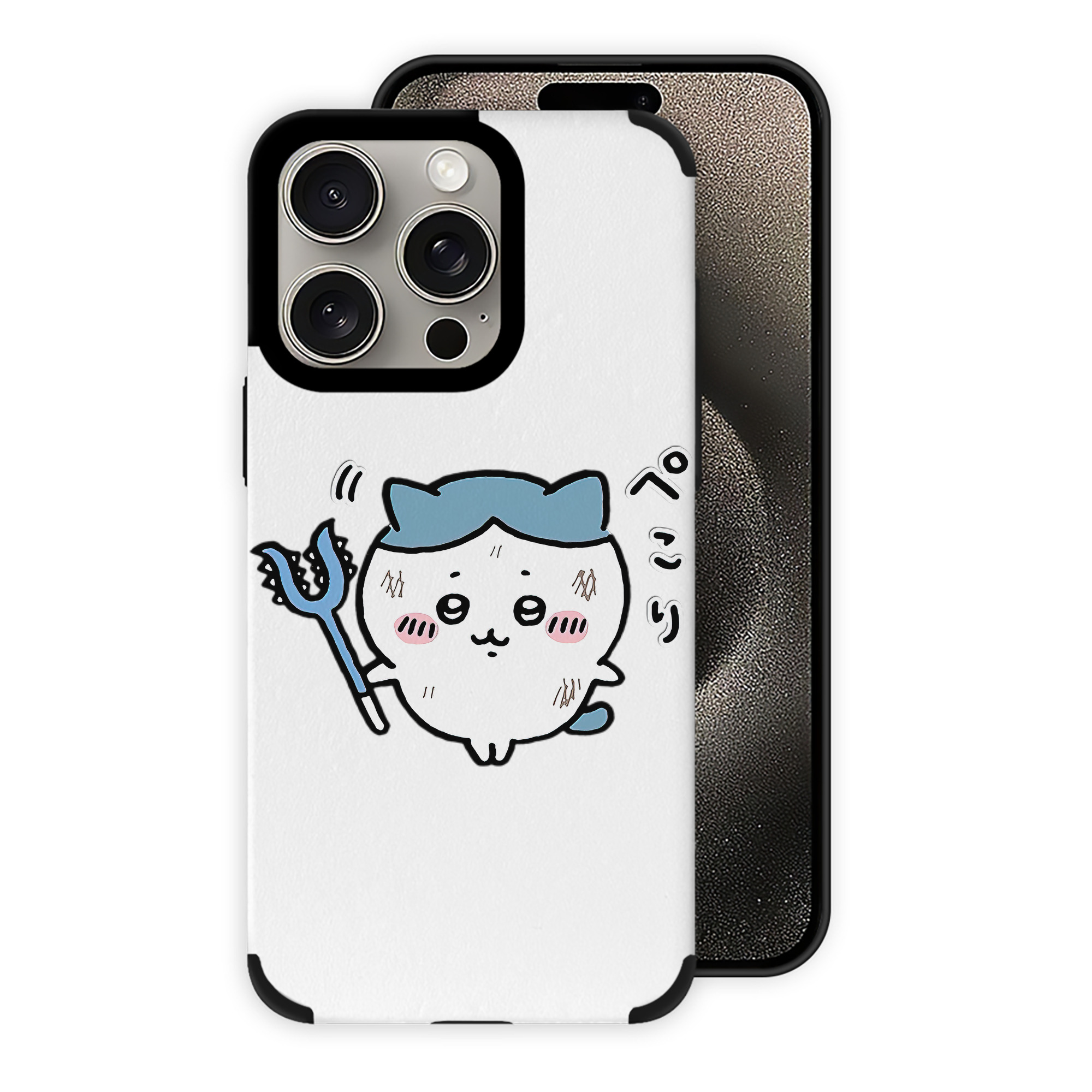 （画像用） ちいかわ ハチワレ Chii-kawa hachiware 【iPhone15ProMax対応】 PUレザー スマホケース 耐衝撃＆黄変防止