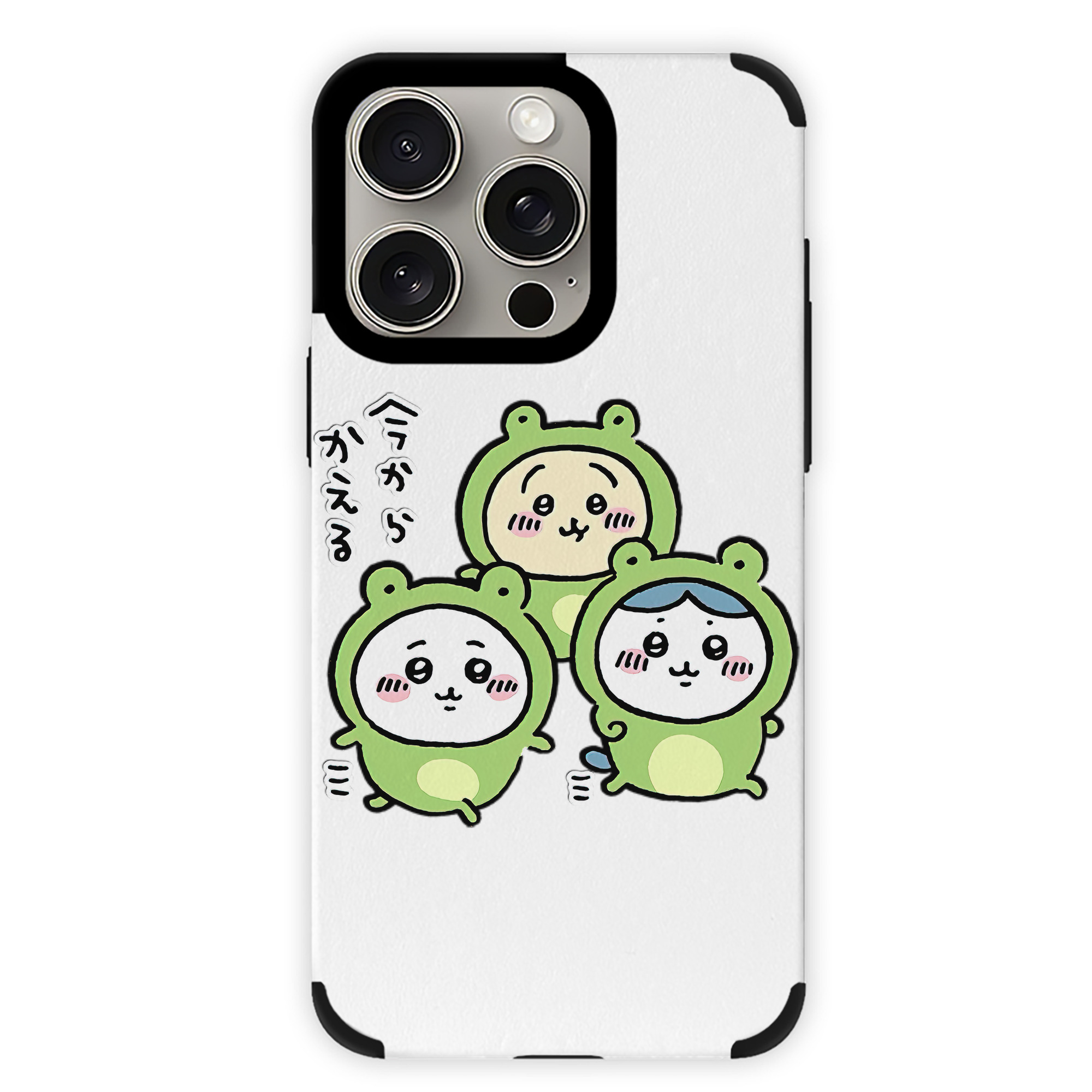 （画像用） ちいかわ ハチワレ Chii-kawa hachiware 【iPhone15ProMax対応】 PUレザー スマホケース 耐衝撃＆黄変防止