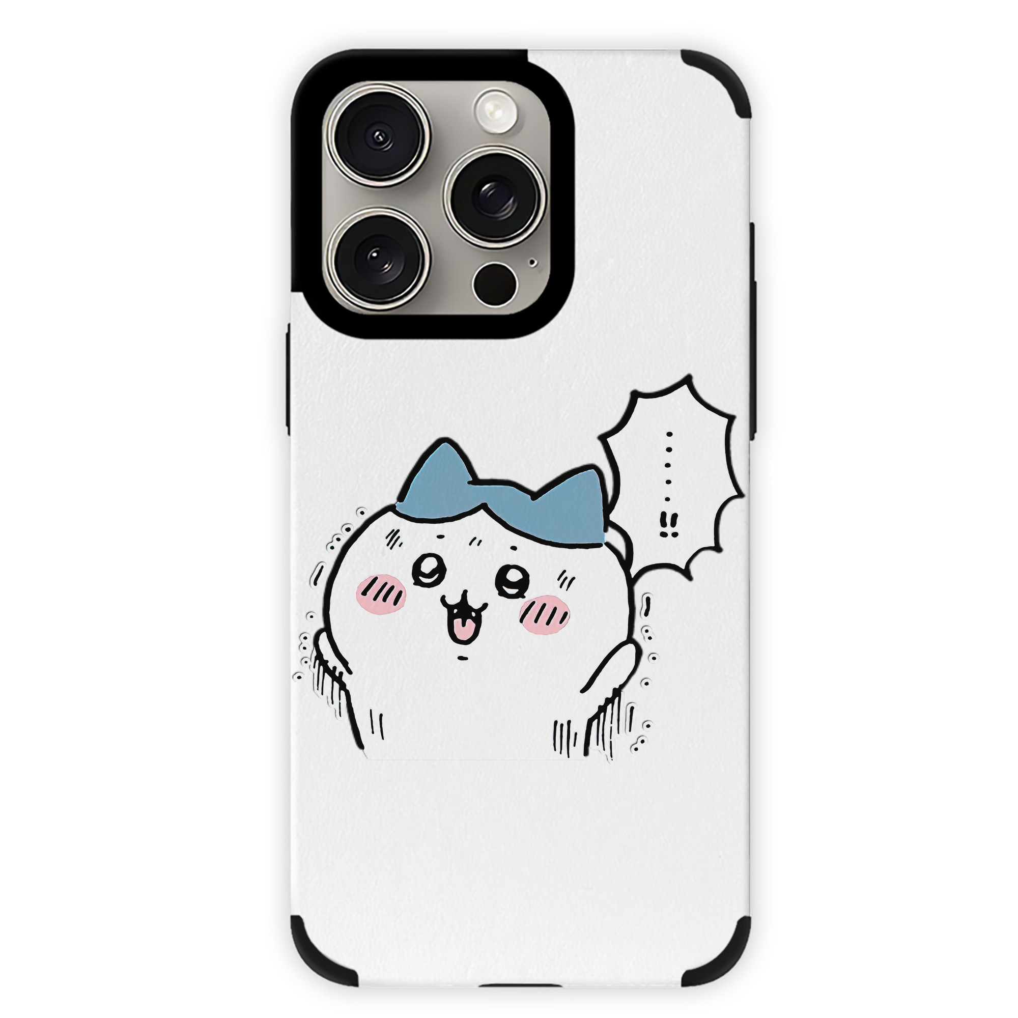 （画像用） ちいかわ ハチワレ Chii-kawa hachiware 【iPhone15ProMax対応】 PUレザー スマホケース 耐衝撃＆黄変防止