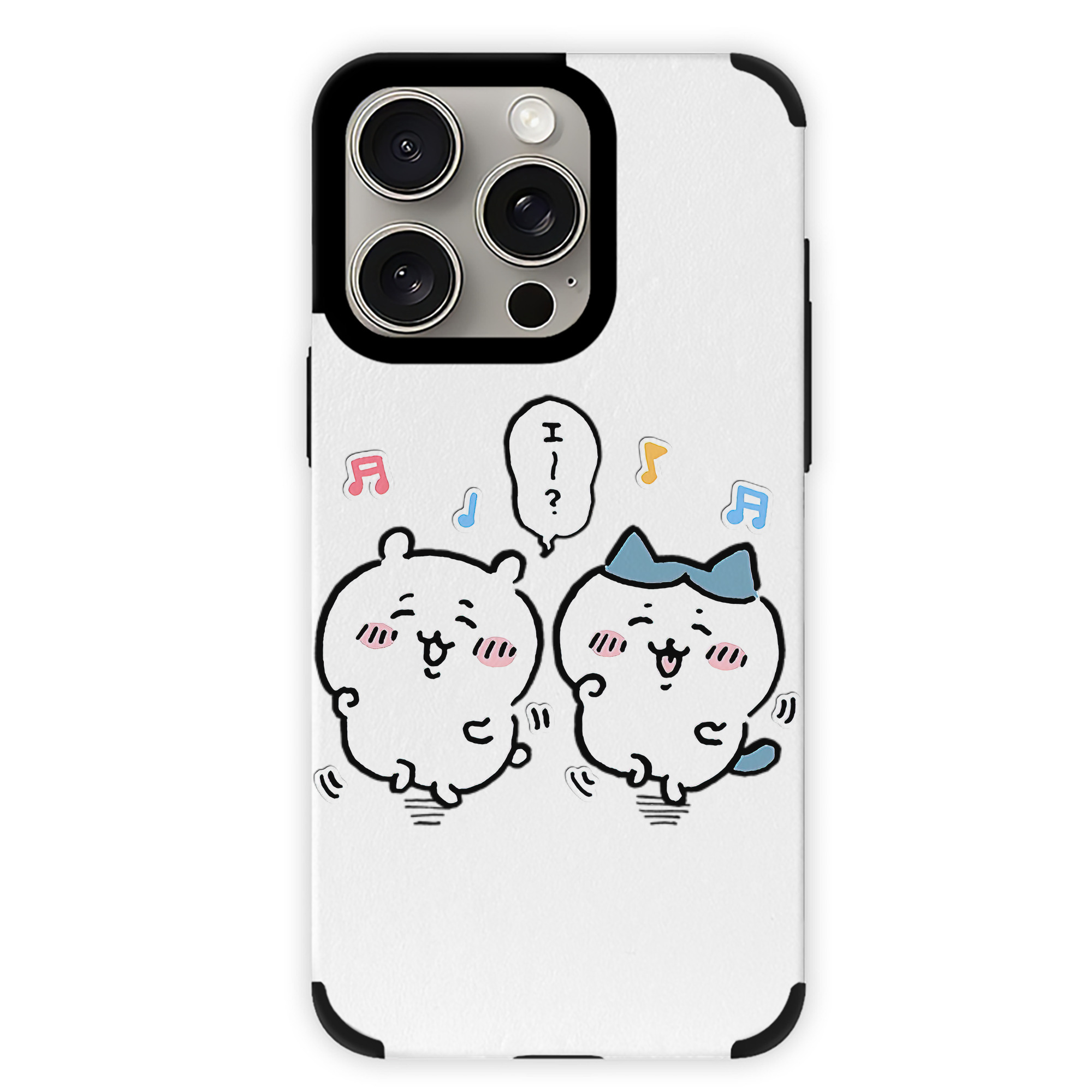 （画像用） ちいかわ ハチワレ Chii-kawa hachiware 【iPhone15ProMax対応】 PUレザー スマホケース 耐衝撃＆黄変防止