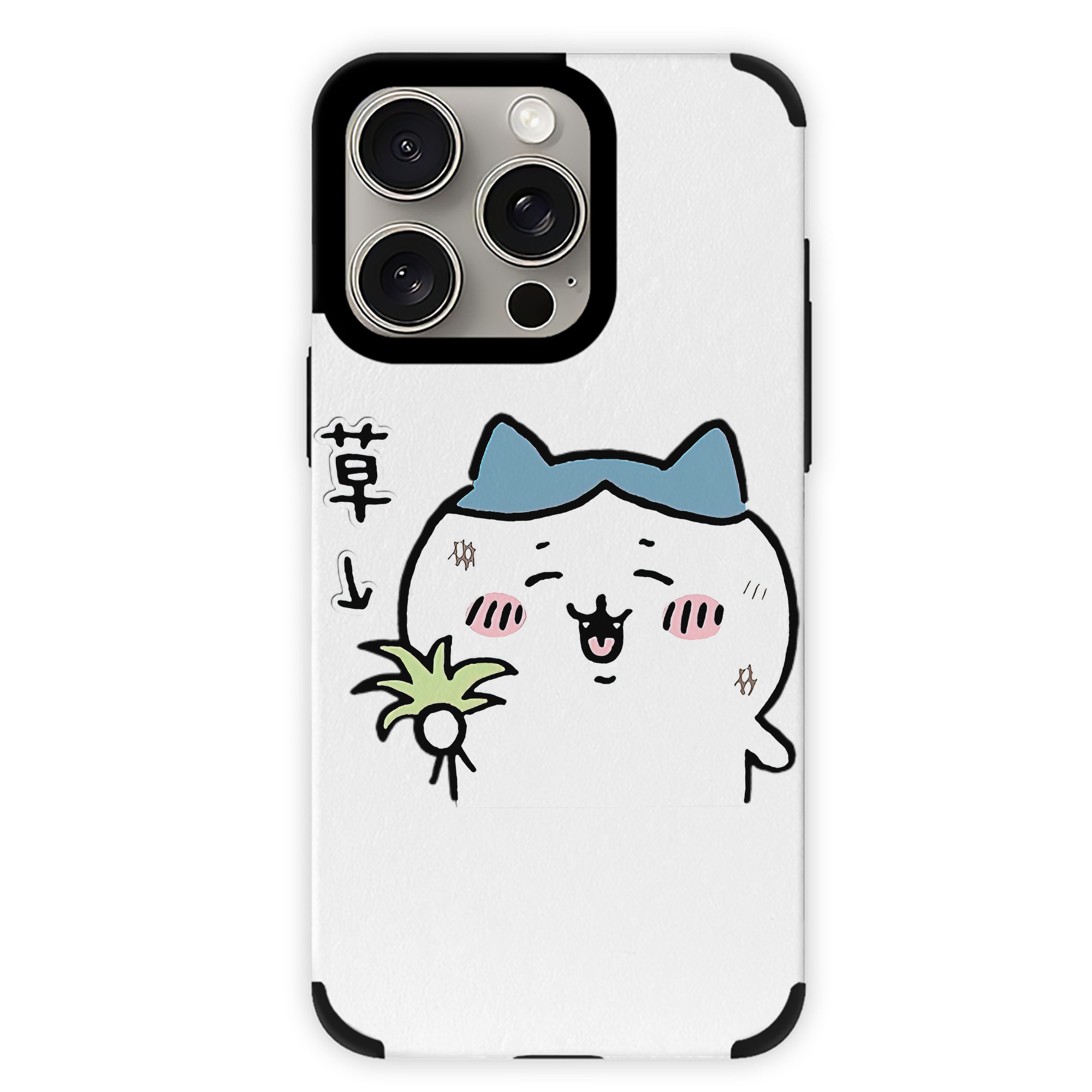 （画像用） ちいかわ ハチワレ Chii-kawa hachiware 【iPhone15ProMax対応】 PUレザー スマホケース 耐衝撃＆黄変防止