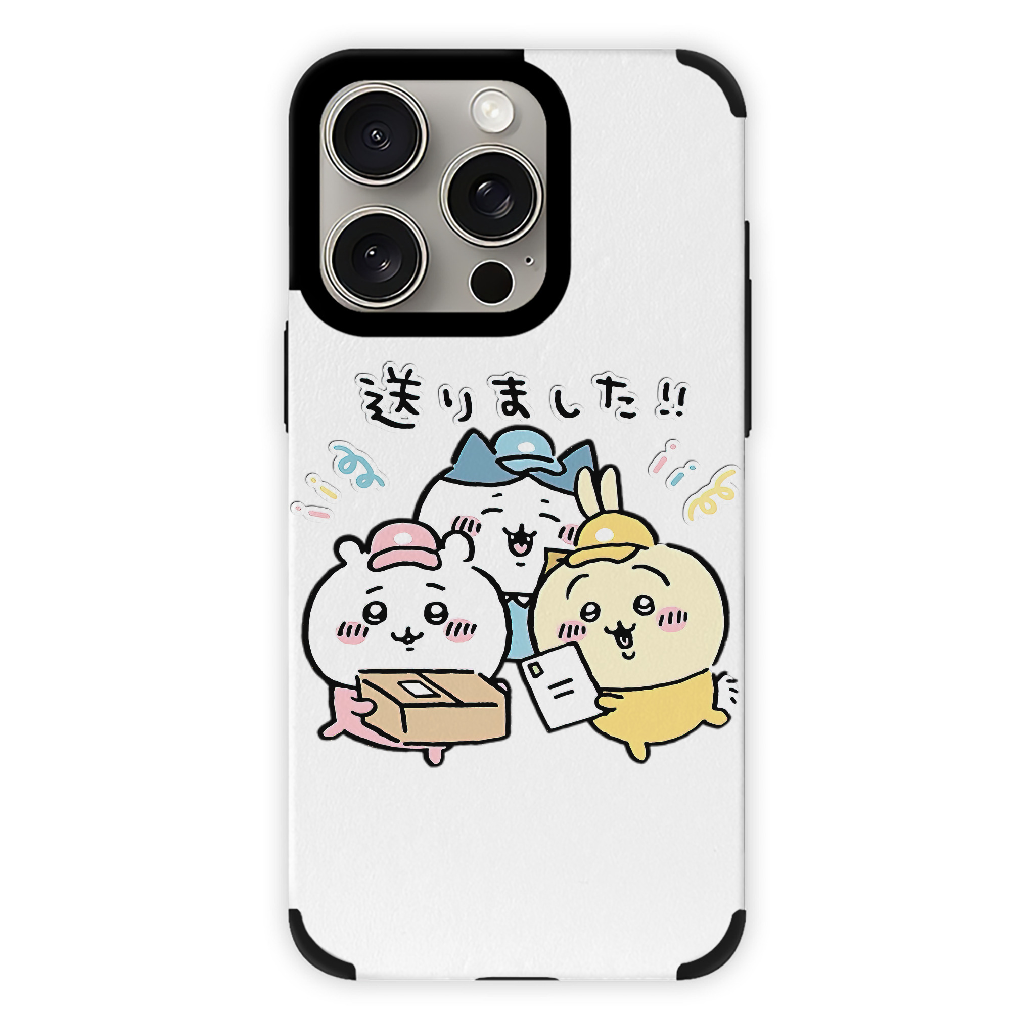 （画像用） ちいかわ ハチワレ Chii-kawa hachiware 【iPhone15ProMax対応】 PUレザー スマホケース 耐衝撃＆黄変防止
