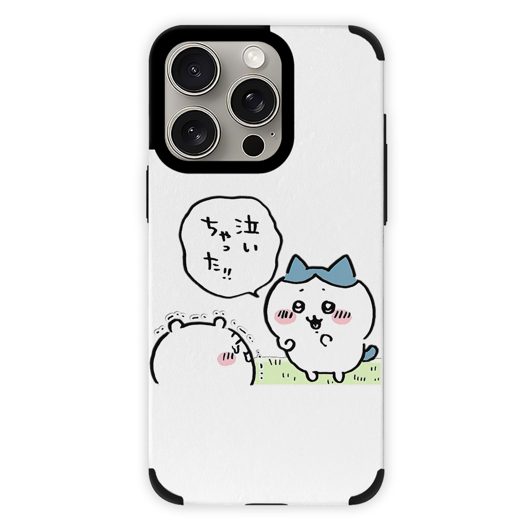 （画像用） ちいかわ ハチワレ Chii-kawa hachiware 【iPhone15ProMax対応】 PUレザー スマホケース 耐衝撃＆黄変防止