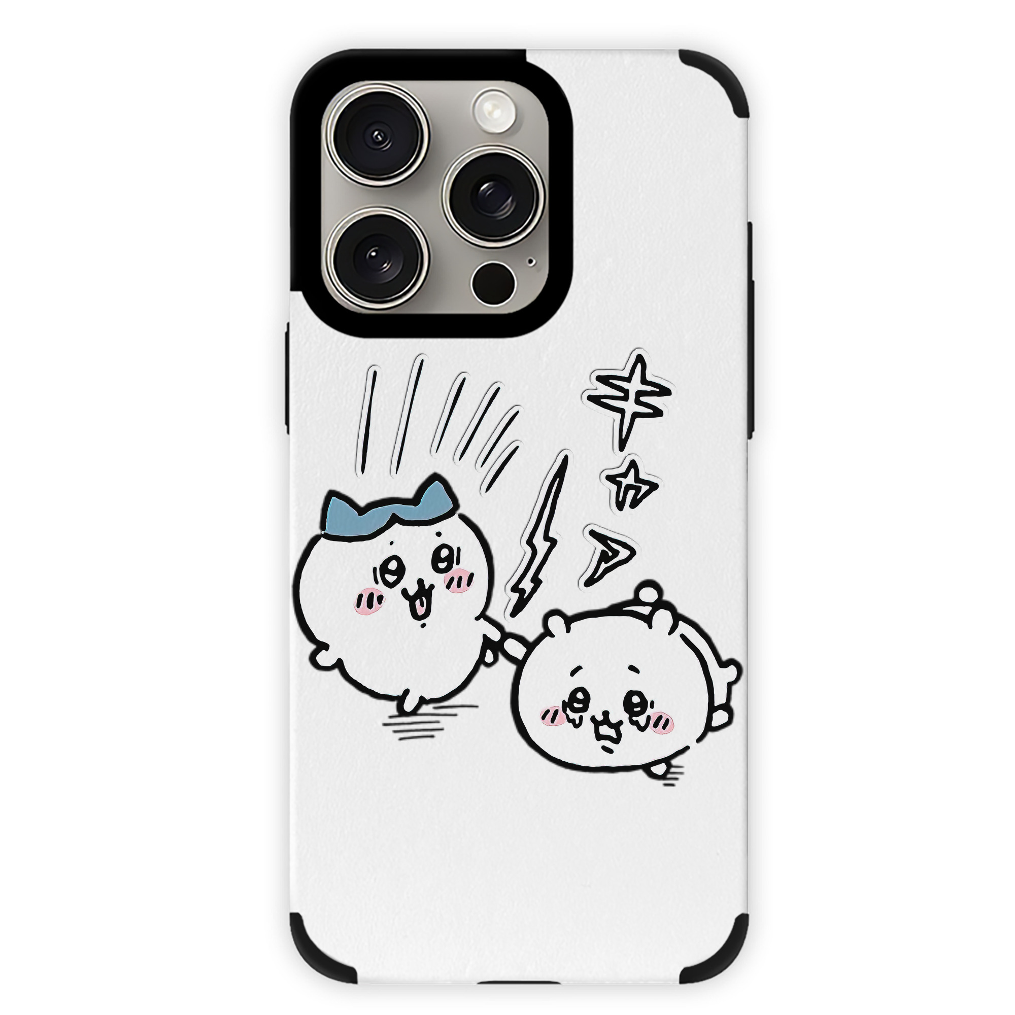 （画像用） ちいかわ ハチワレ Chii-kawa hachiware 【iPhone15ProMax対応】 PUレザー スマホケース 耐衝撃＆黄変防止